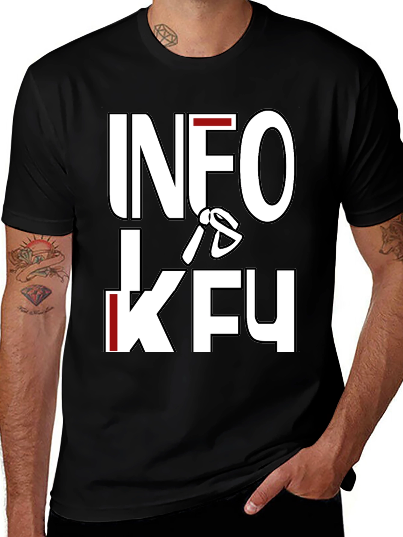 Info Is KFU T-Shirt - Bold Graphic Tee