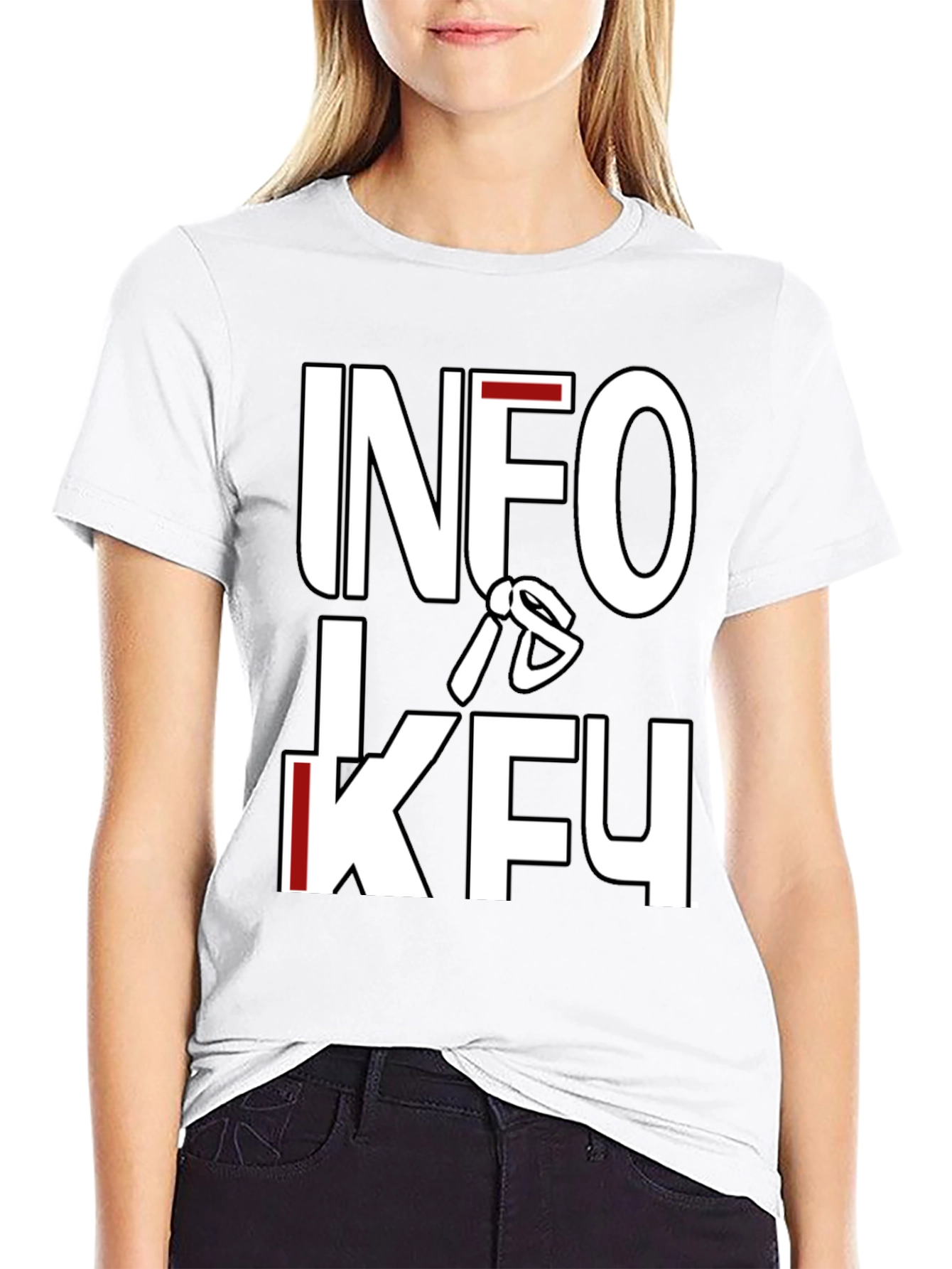 Info Is KFU T-Shirt - Bold Graphic Tee