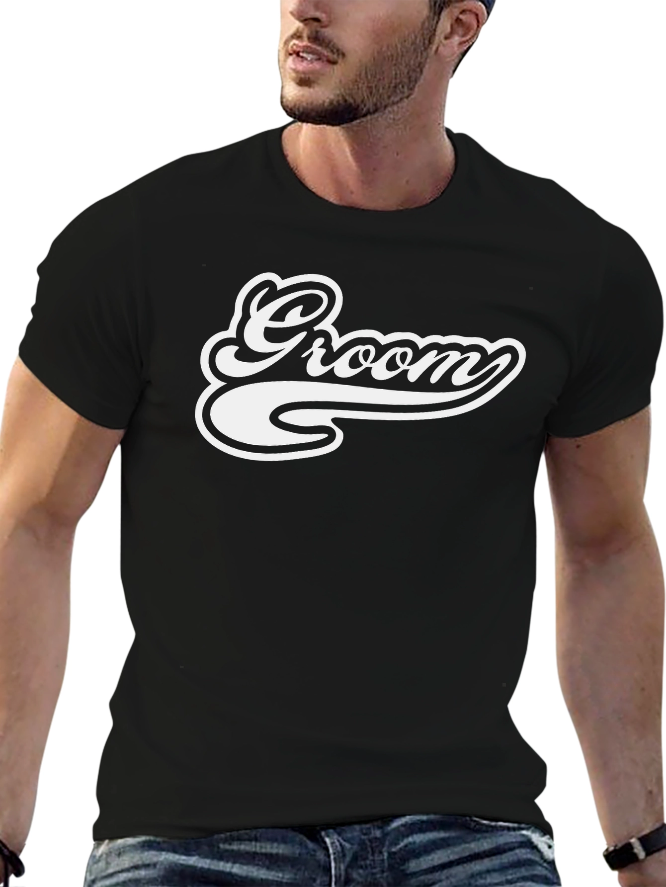 Groom T-Shirt - Black Wedding Tee
