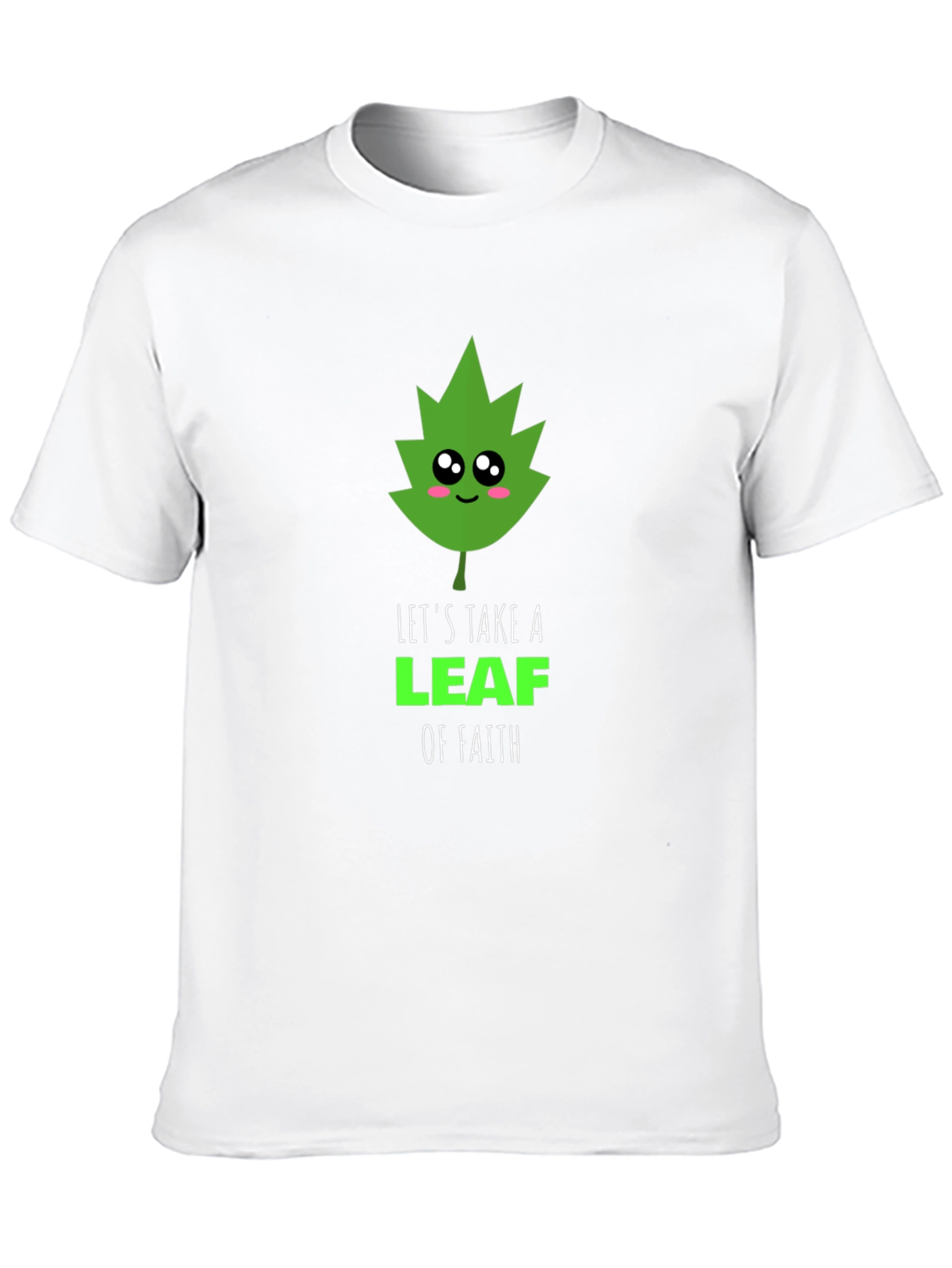 Faith Leaf Graphic Tee - Black