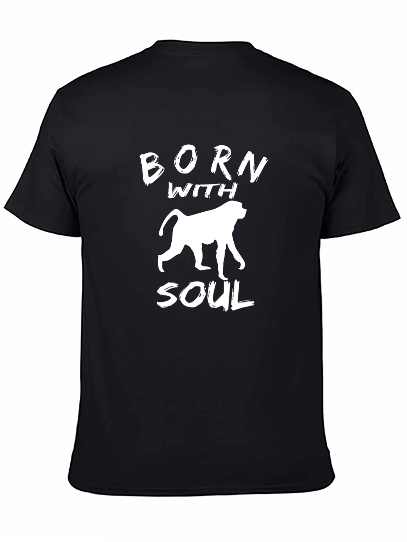 Born With Soul Monkey Graphic T-Shirt