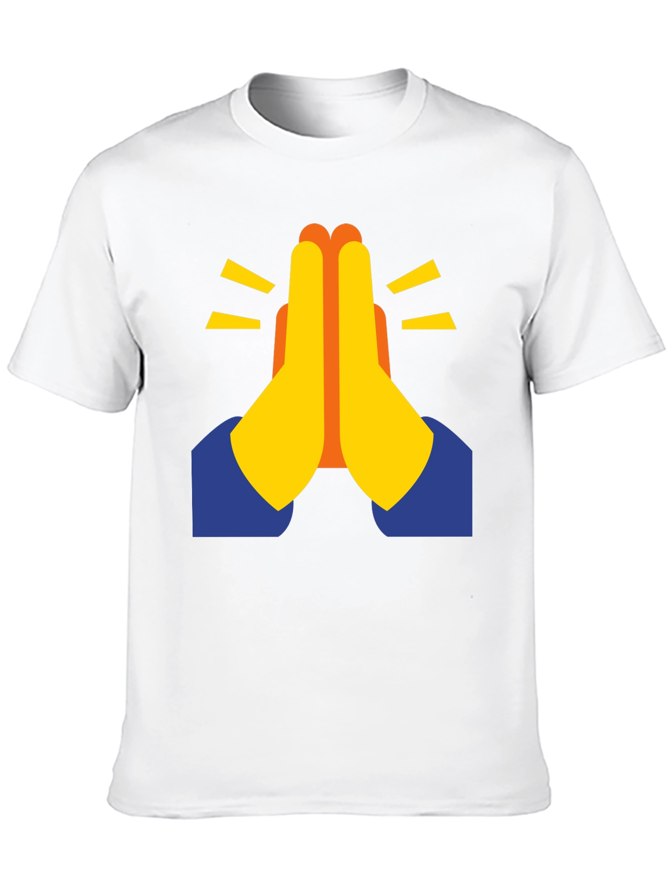 Praying Hands Emoji Graphic Tee - Black