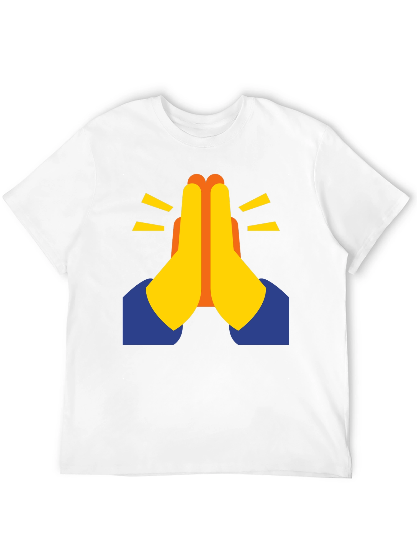 Praying Hands Emoji Graphic Tee - Black