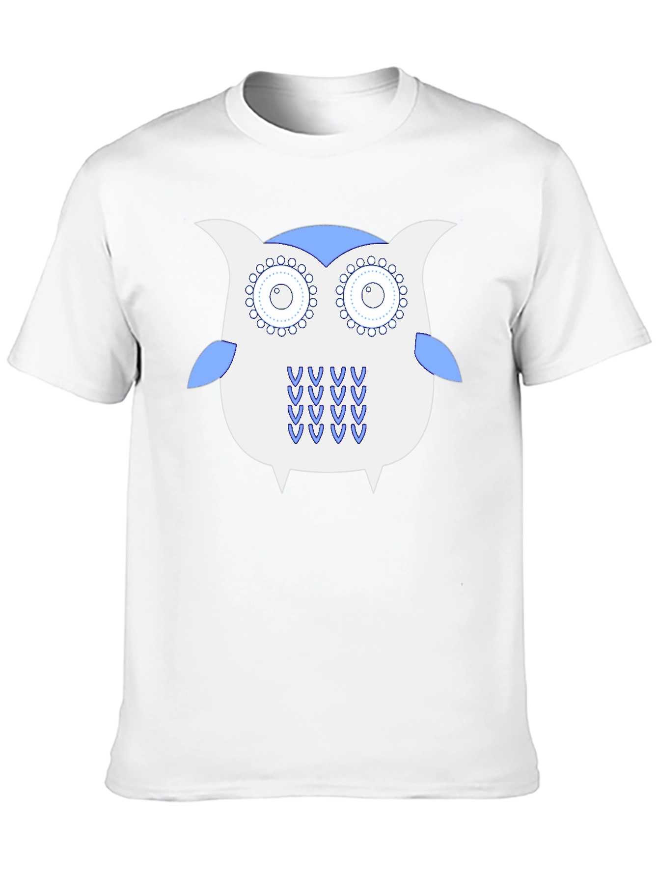 Owl Graphic Tee - Black Cotton T-Shirt