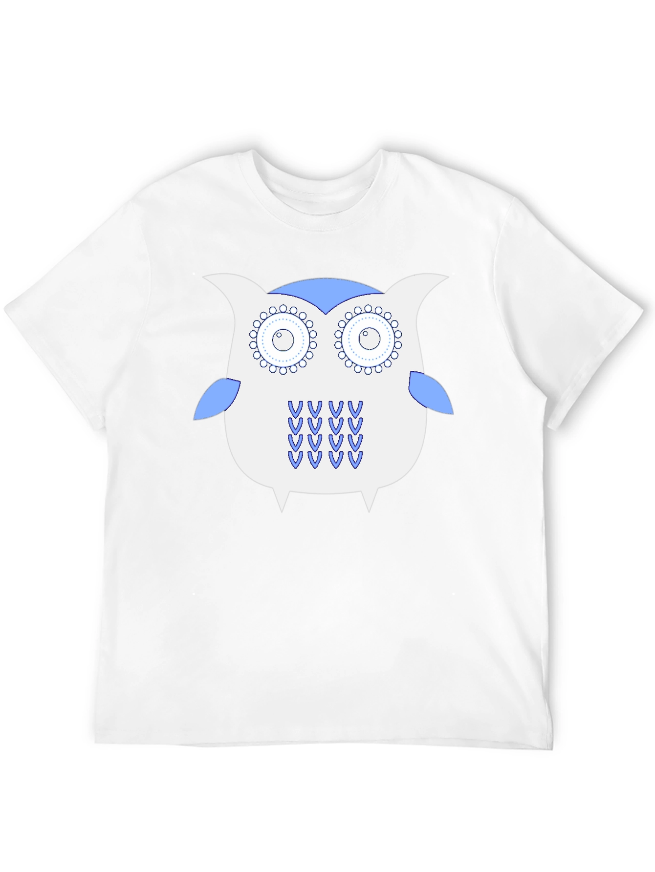 Owl Graphic Tee - Black Cotton T-Shirt