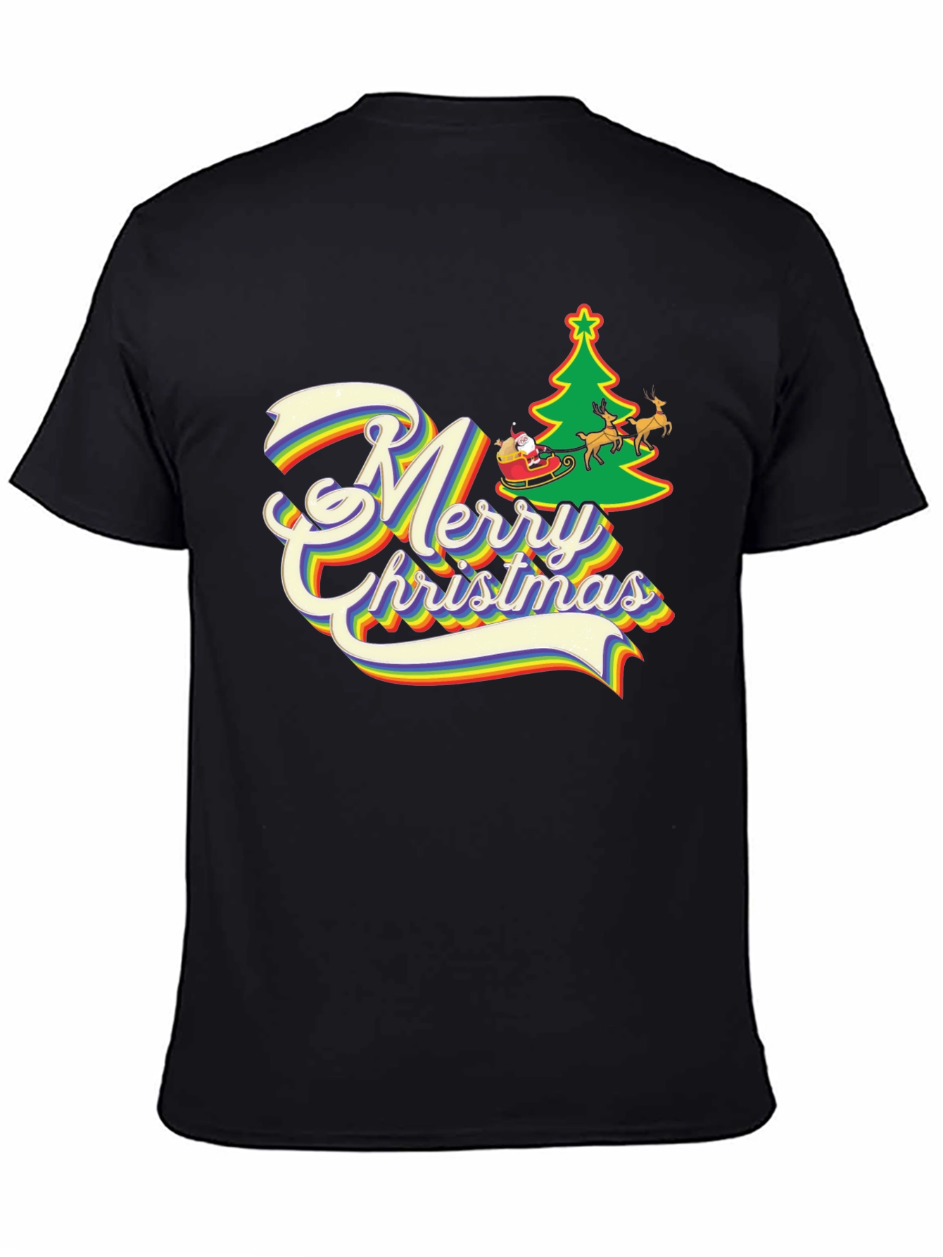 Rainbow Merry Christmas T-Shirt