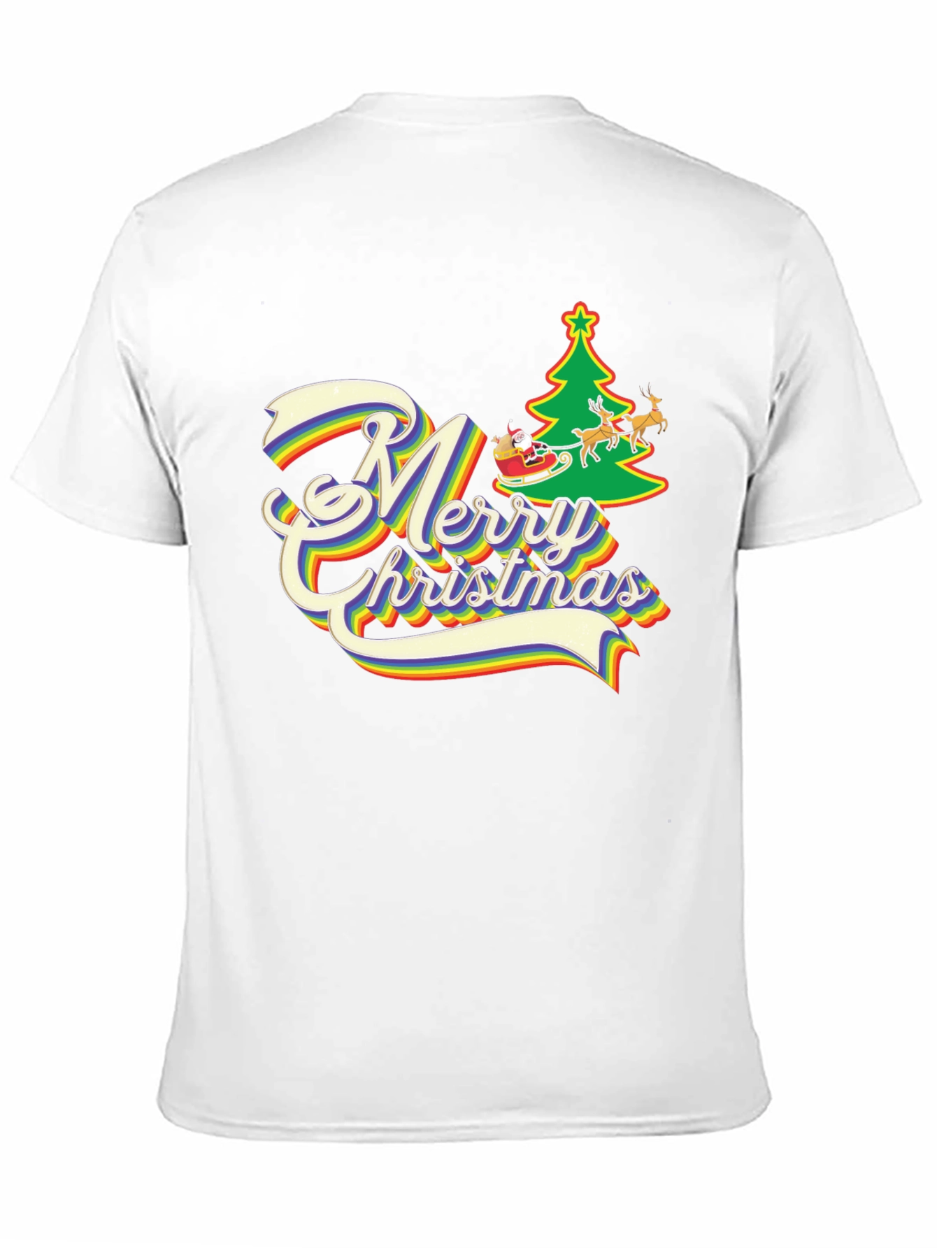 Rainbow Merry Christmas T-Shirt
