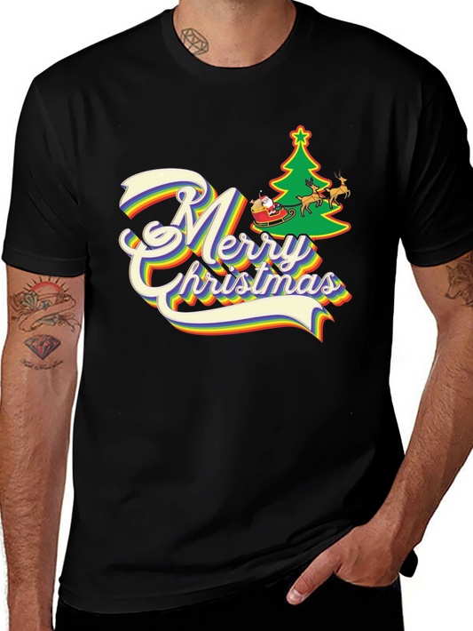 Rainbow Merry Christmas T-Shirt