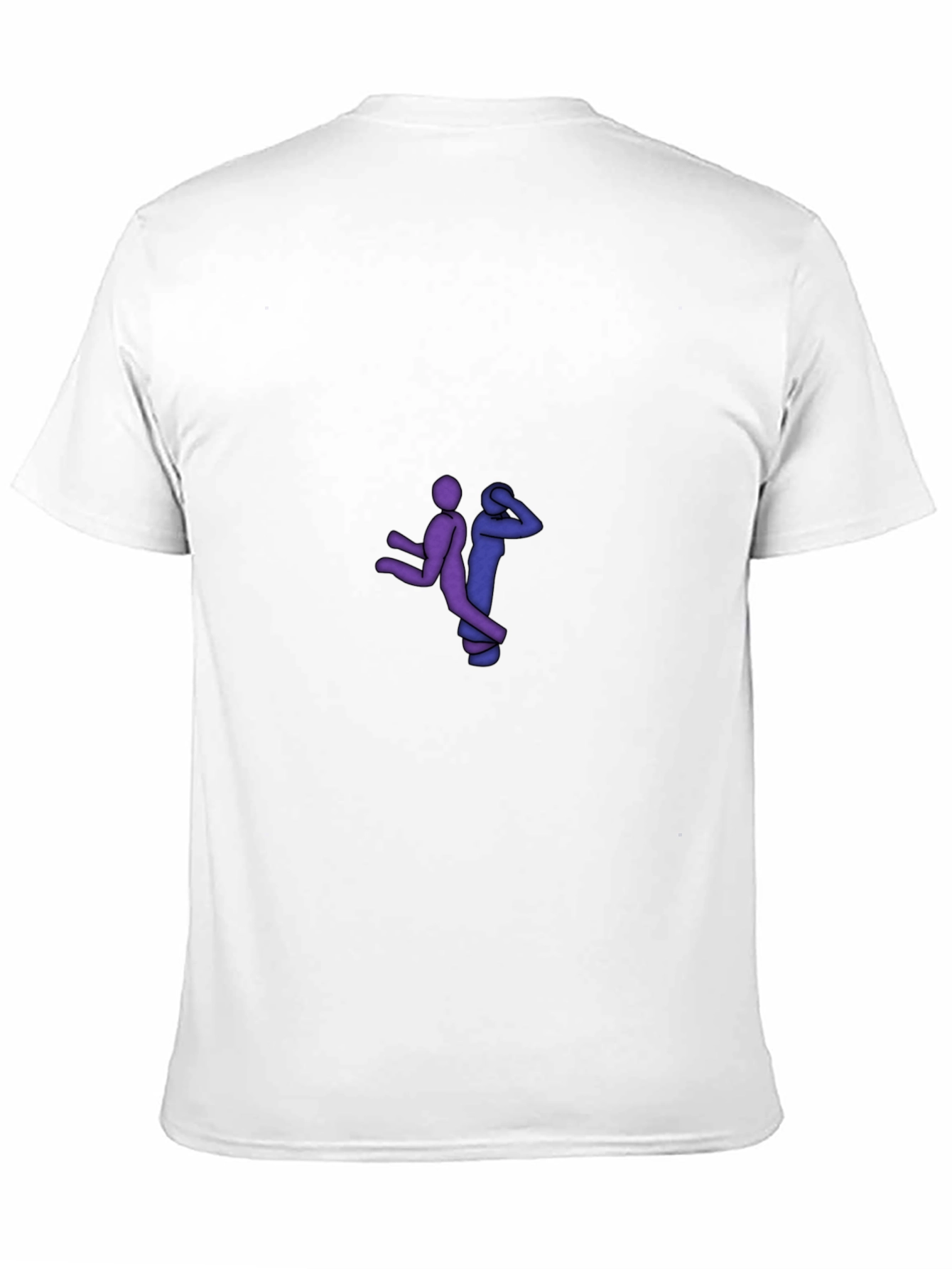 Black Graphic Tee - Stick Figure Design