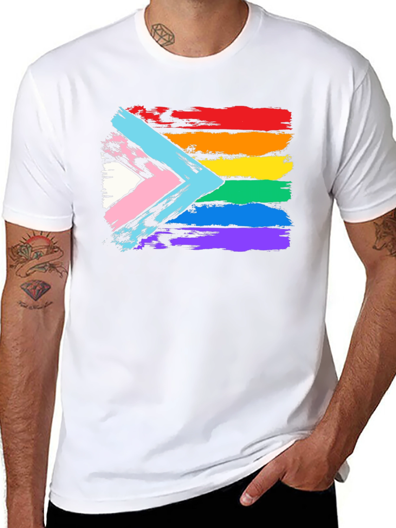 LGBTQ+ Pride Flag Graphic Tee
