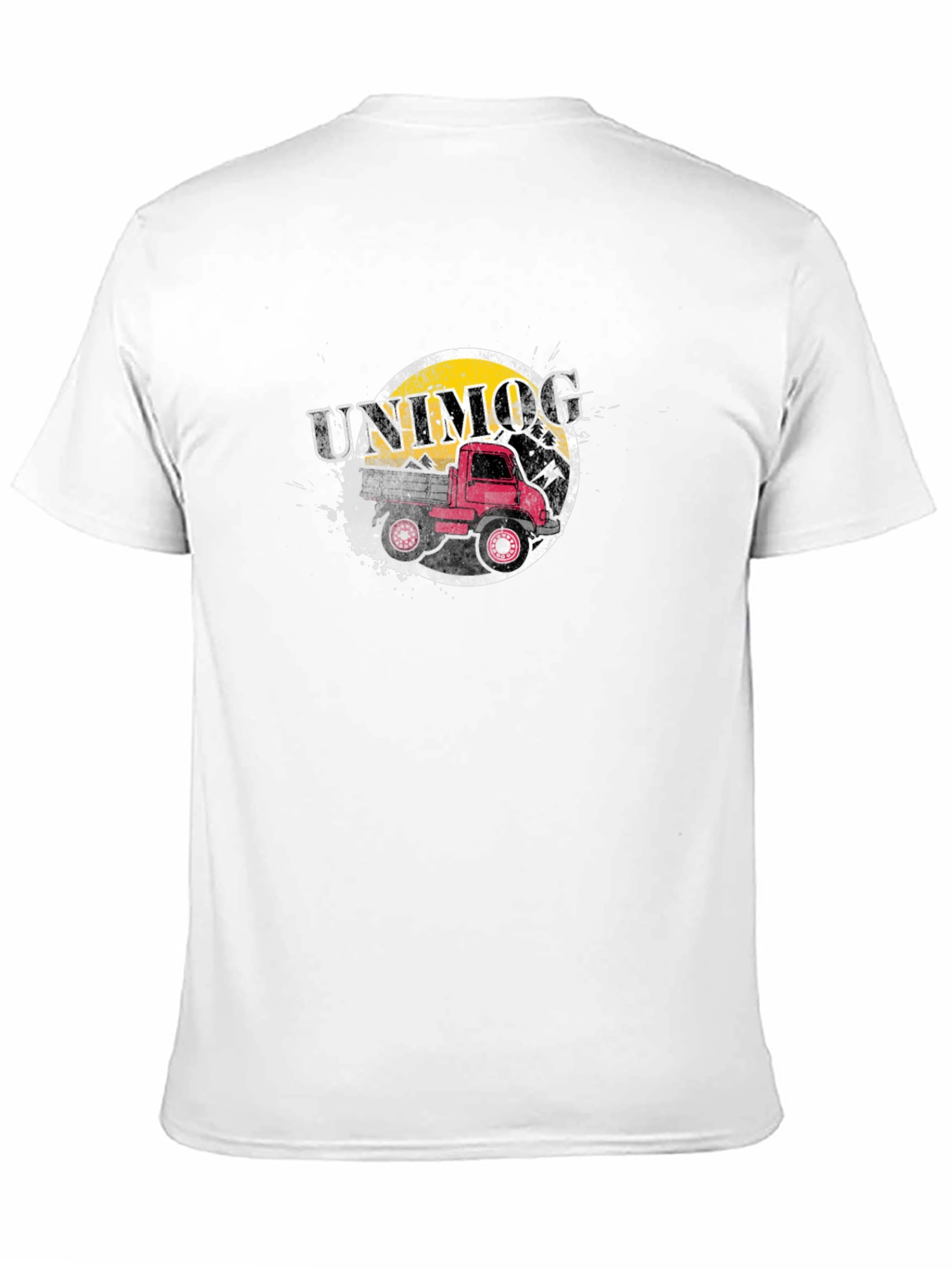 Unimog Truck Graphic Tee - Black Cotton T-Shirt