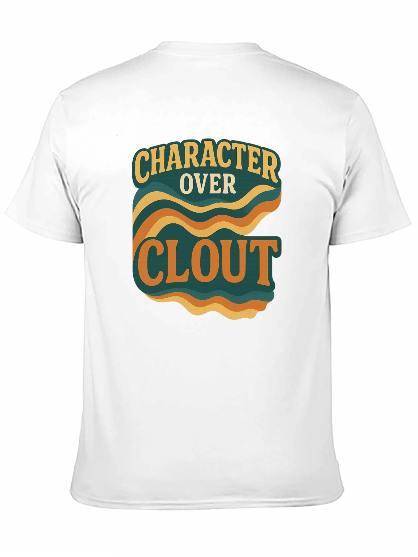 Character Over Clout Graphic Tee - Trendy Statement Shirt