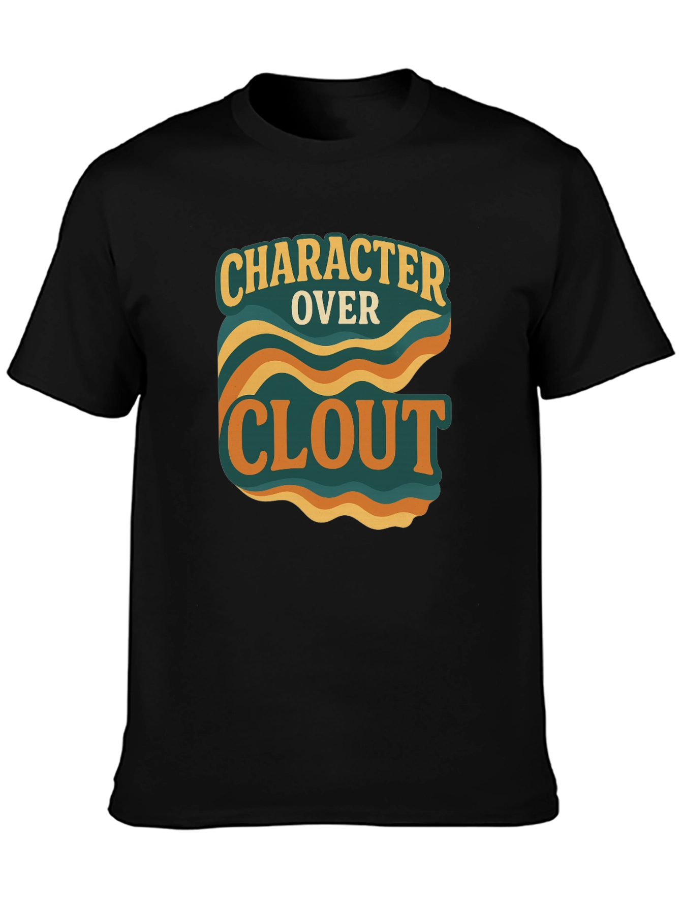 Character Over Clout Graphic Tee - Trendy Statement Shirt