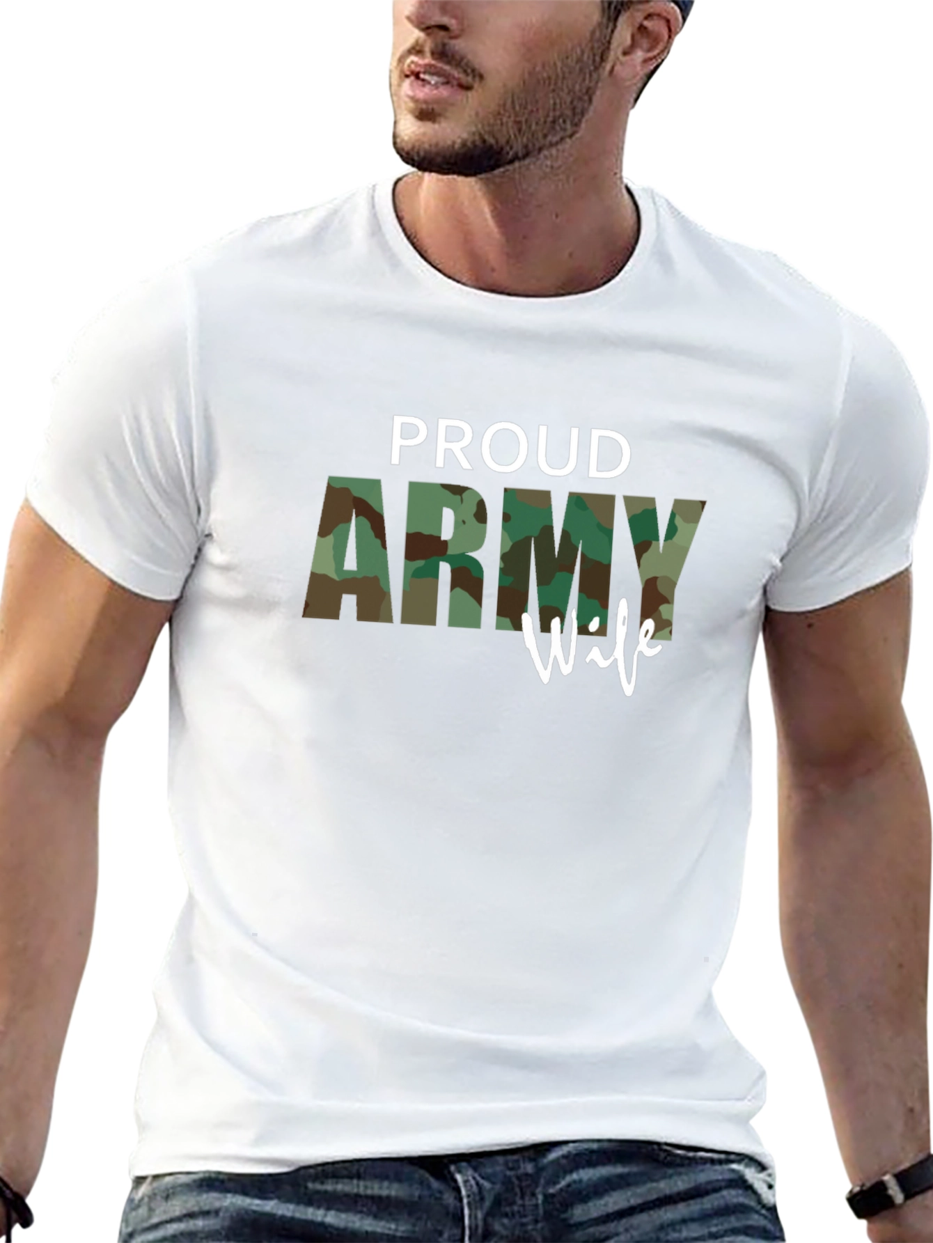 Proud Army Wife T-Shirt - Military Support
