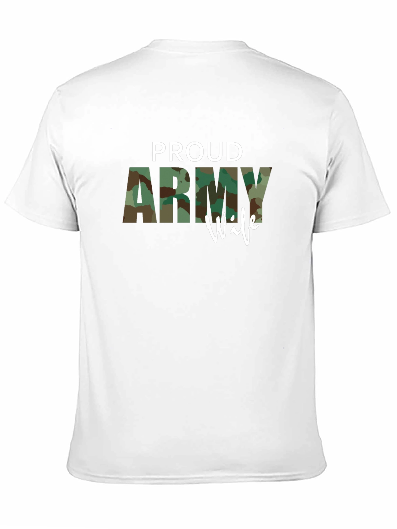 Proud Army Wife T-Shirt - Military Support