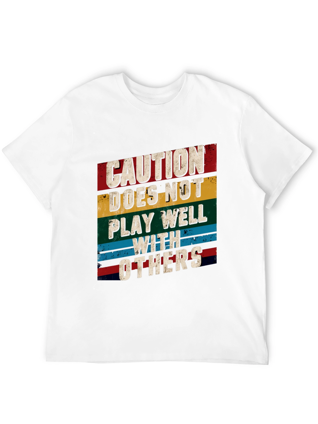 Caution T-Shirt - Doesnt Play Well With Others