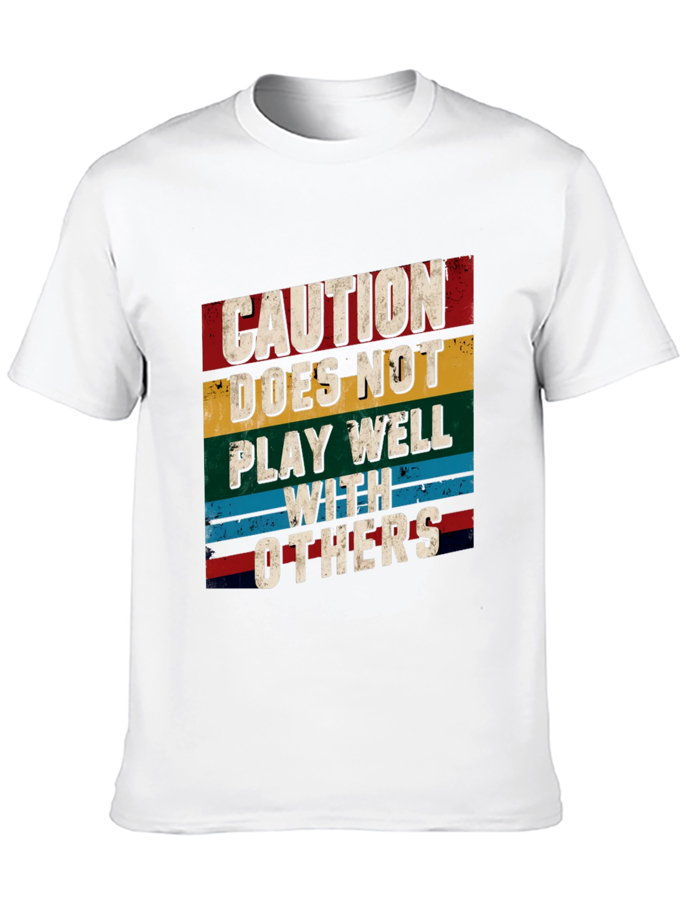 Caution T-Shirt - Doesnt Play Well With Others
