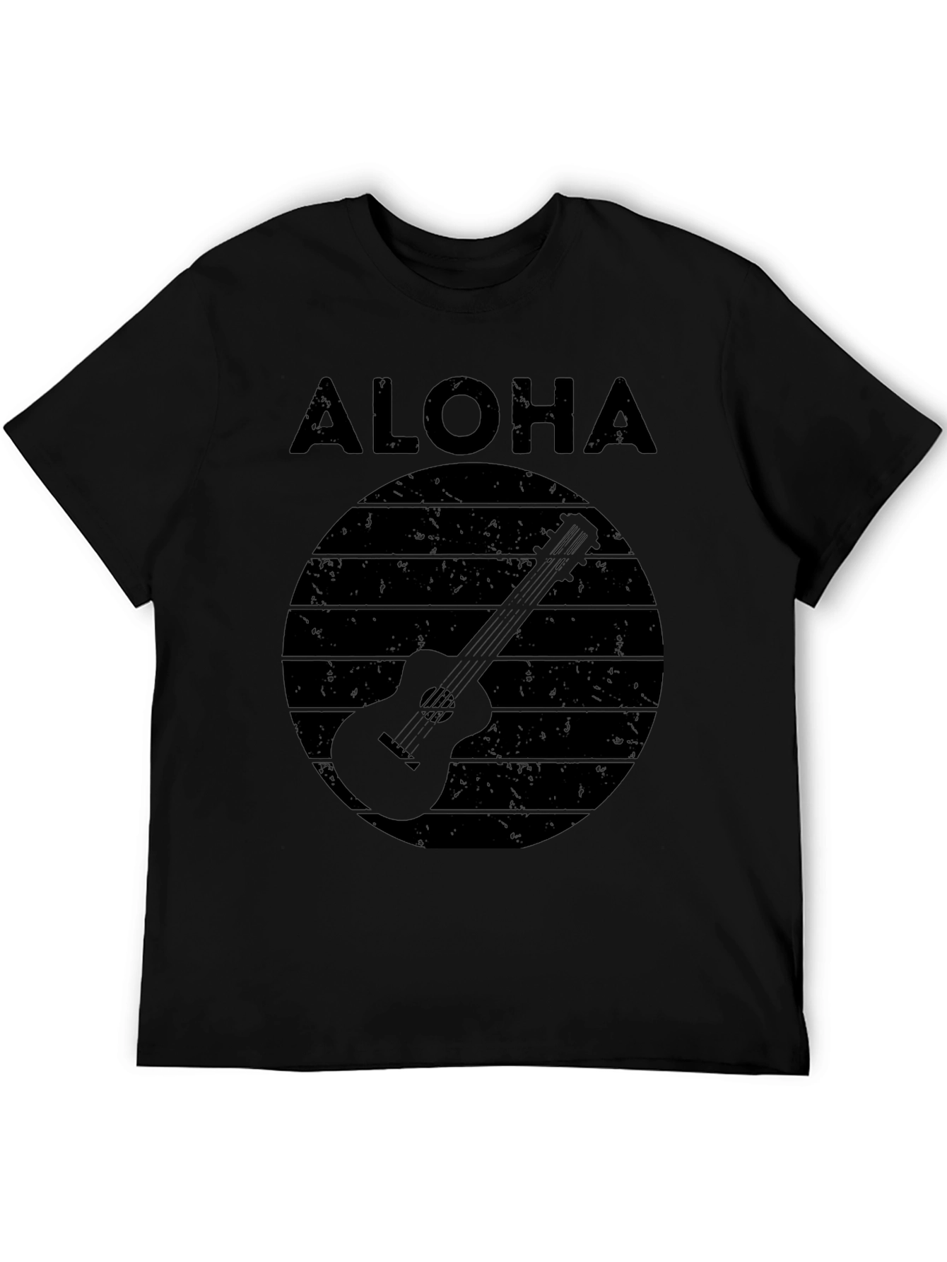 Aloha Ukulele Graphic Tee - Retro Hawaiian Vibes