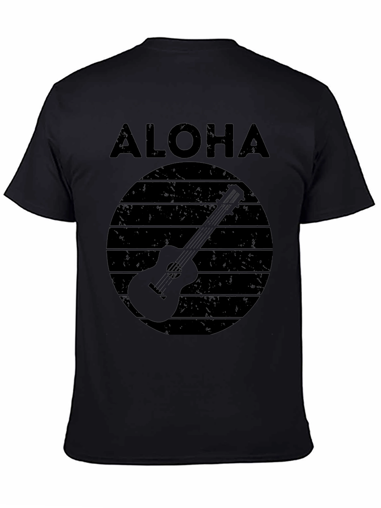 Aloha Ukulele Graphic Tee - Retro Hawaiian Vibes