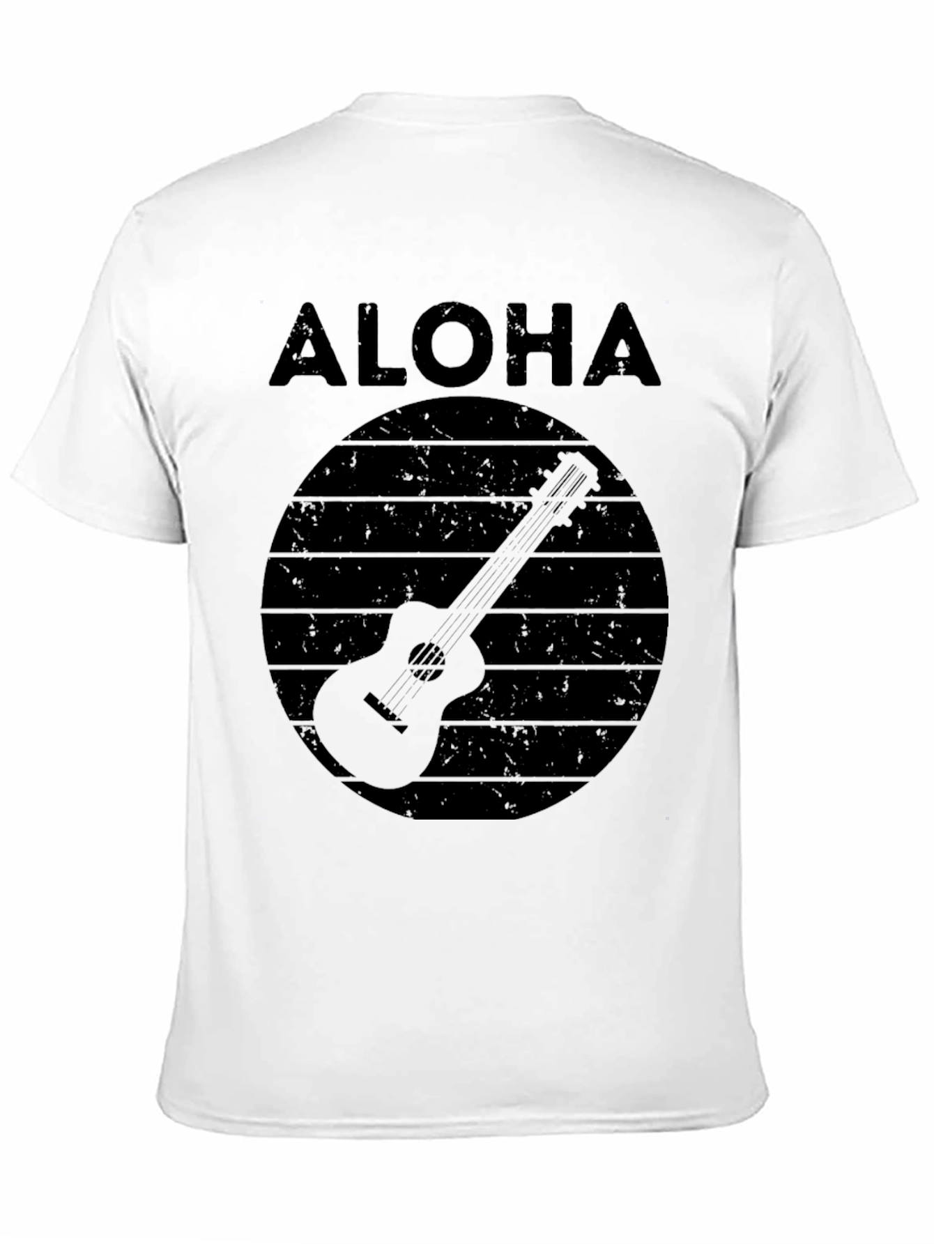 Aloha Ukulele Graphic Tee - Retro Hawaiian Vibes