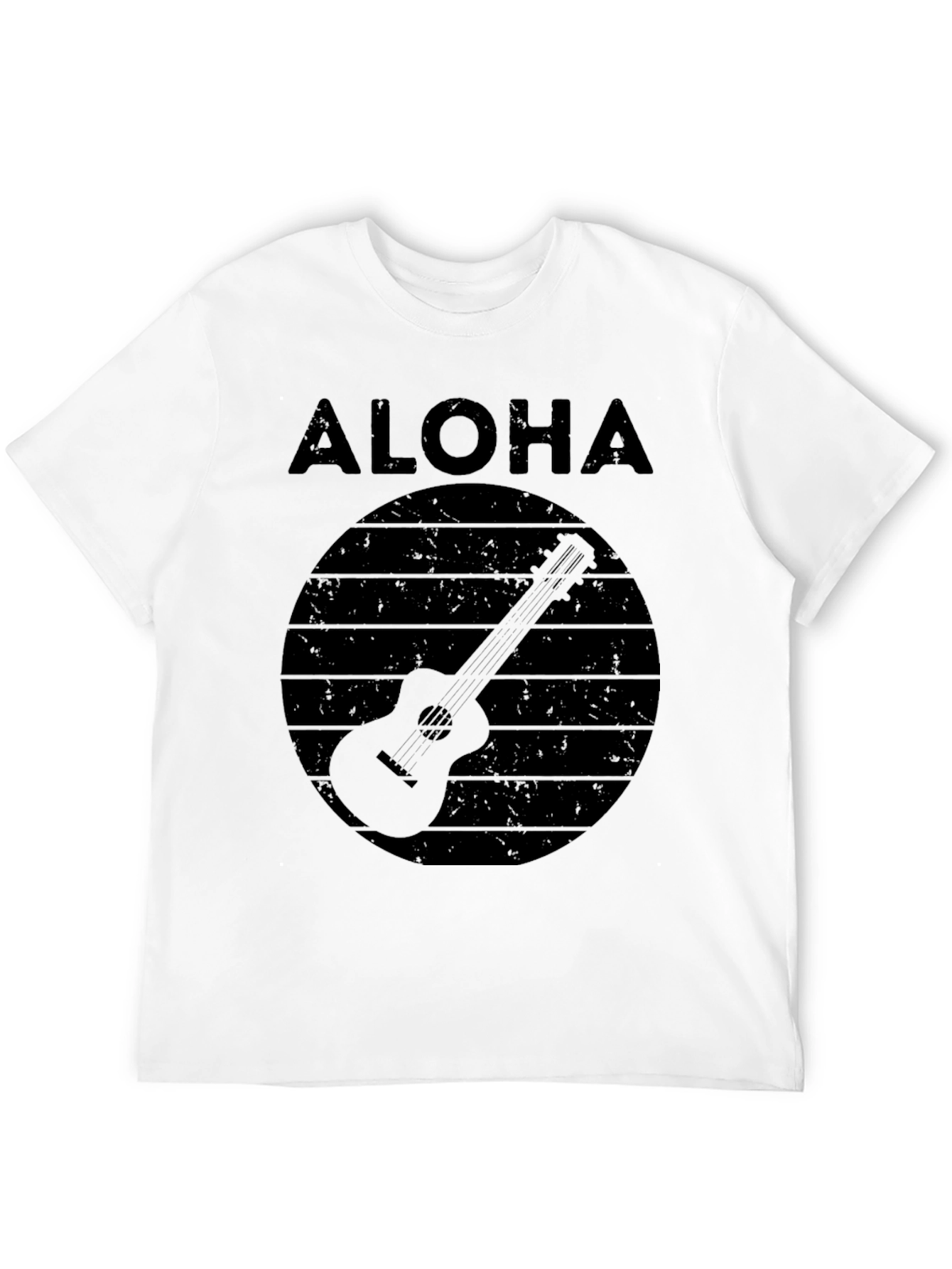 Aloha Ukulele Graphic Tee - Retro Hawaiian Vibes