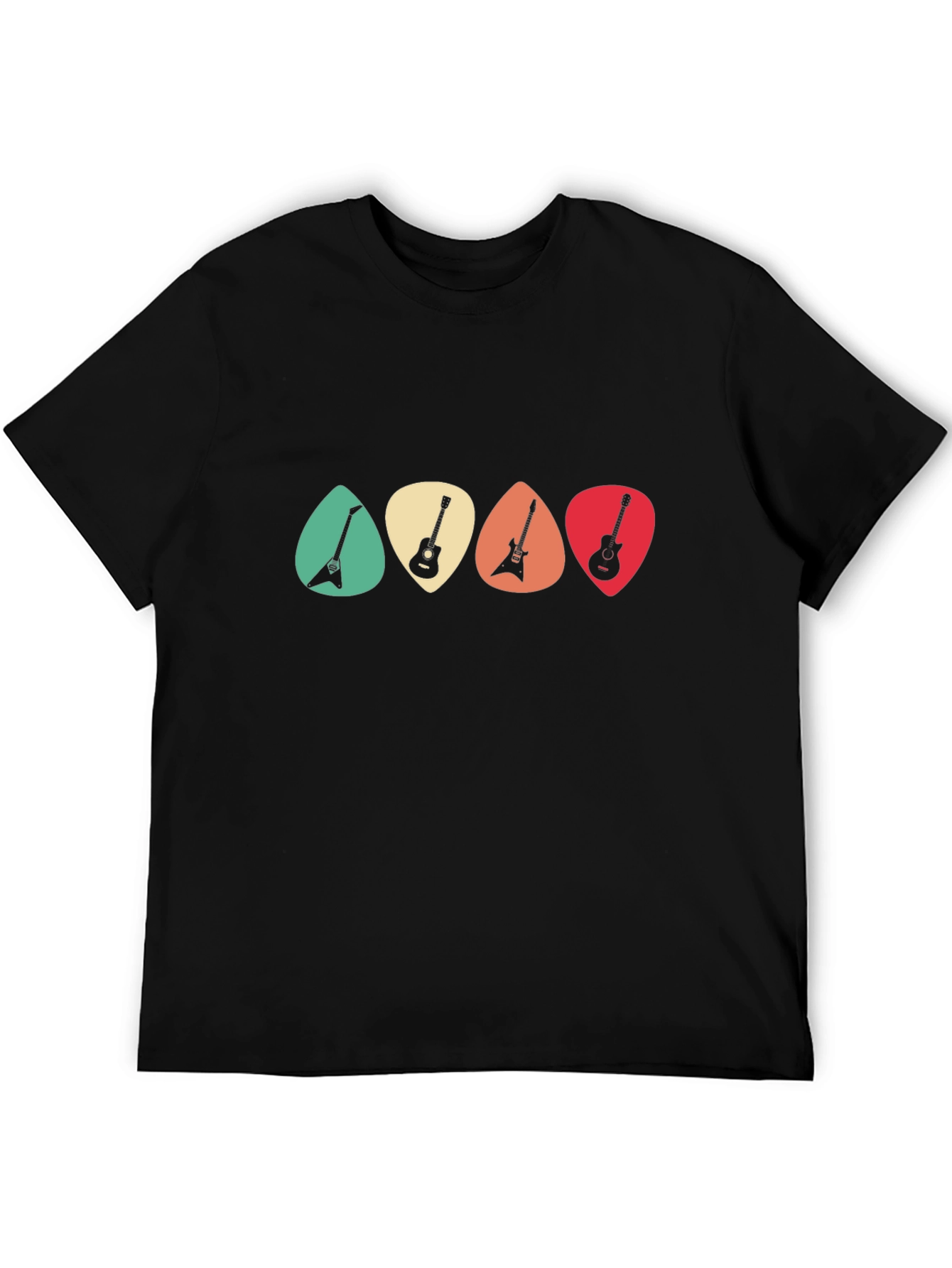Guitar Pick T-Shirt - Retro Music Tee