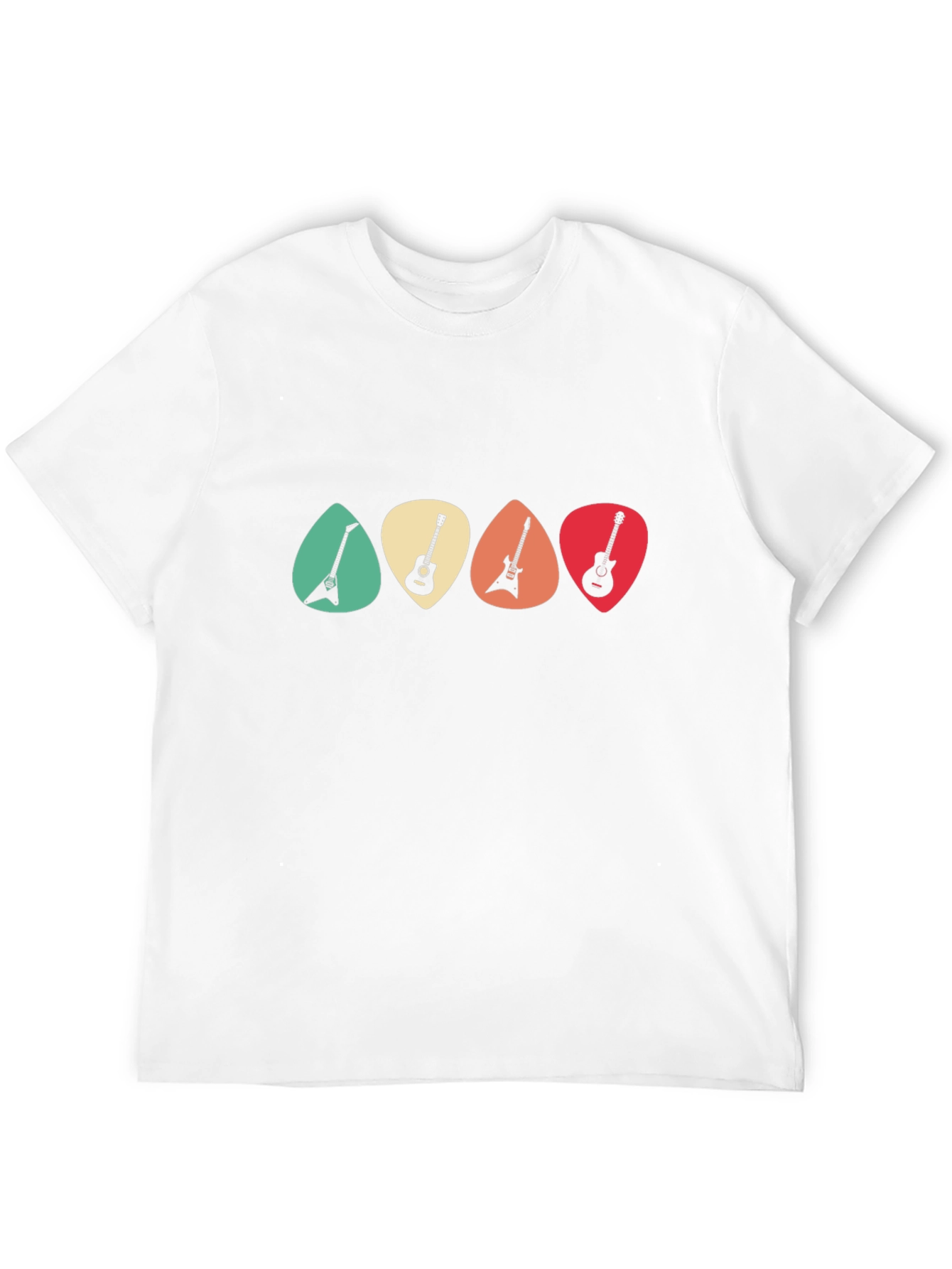 Guitar Pick T-Shirt - Retro Music Tee