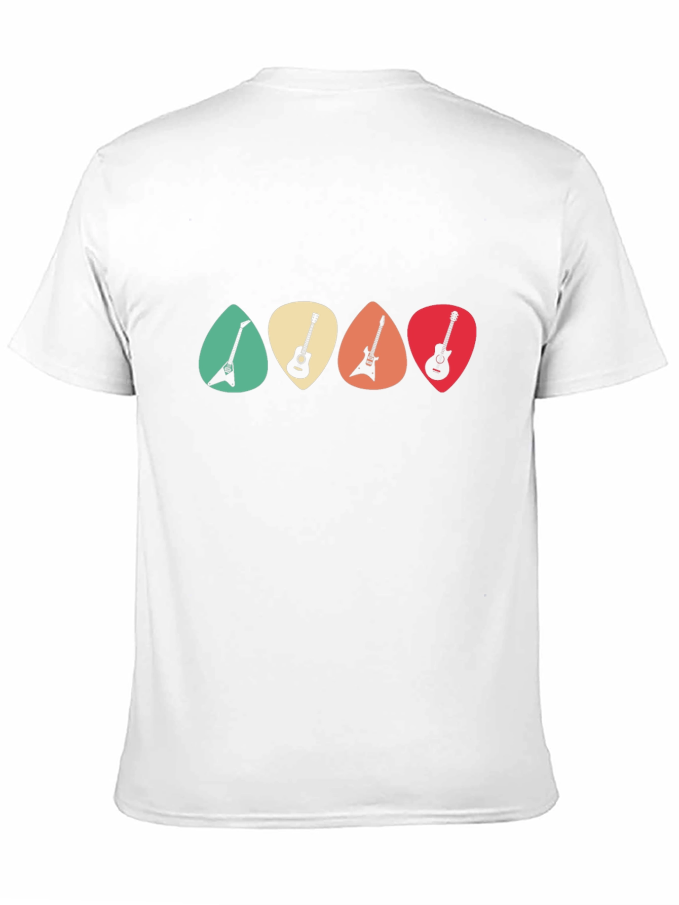 Guitar Pick T-Shirt - Retro Music Tee