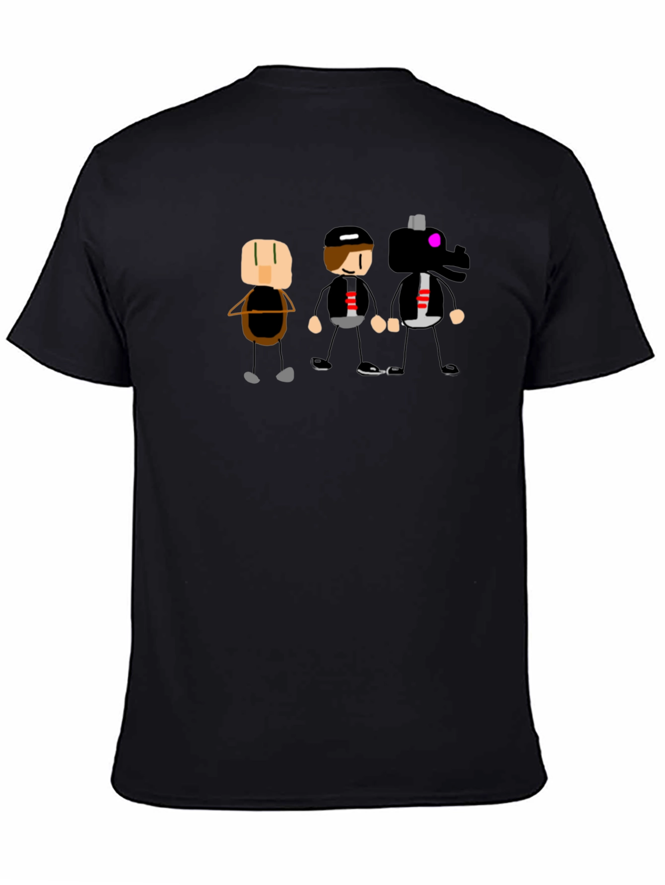 Minecraft-Style Graphic Print T-Shirt
