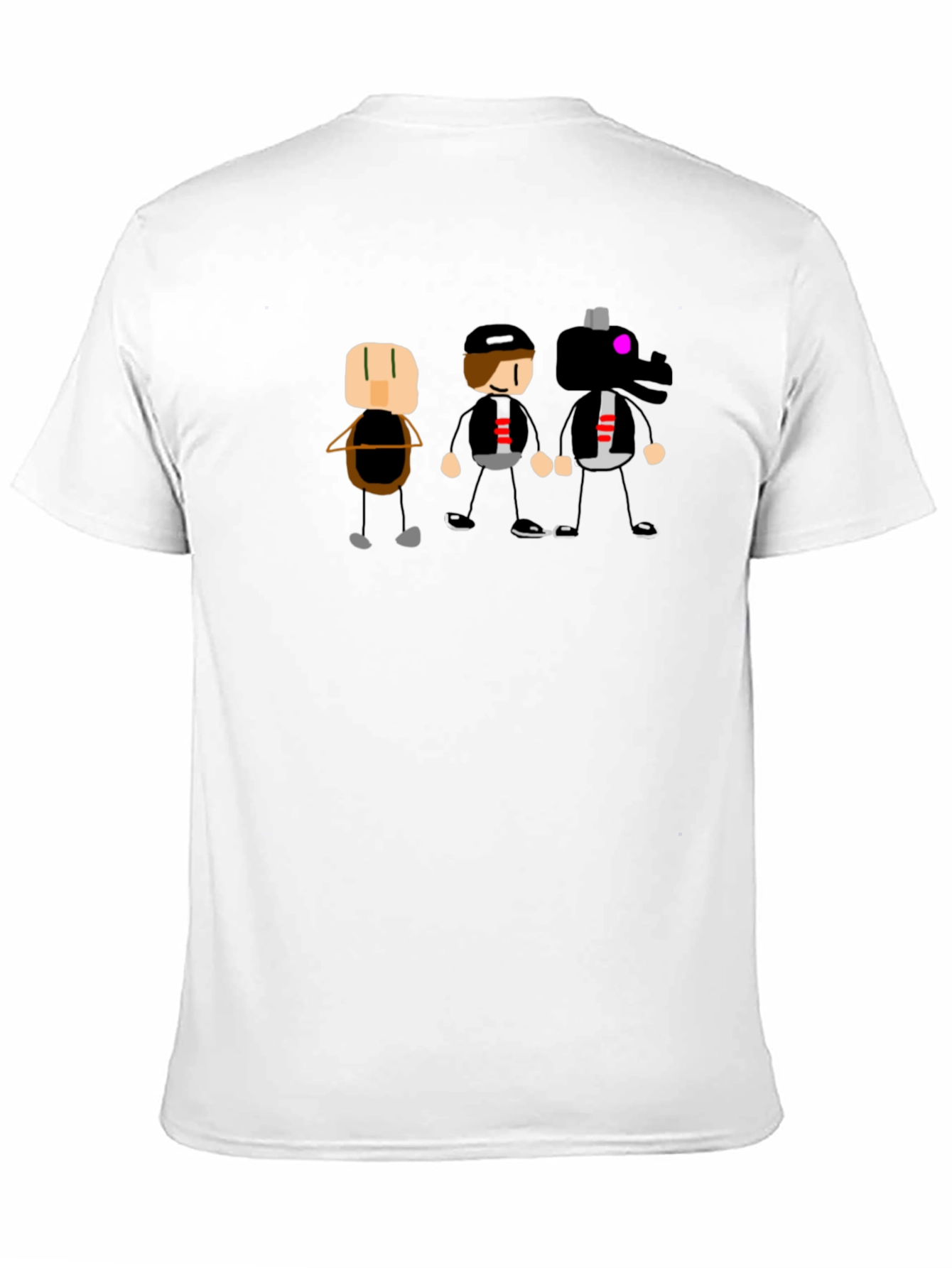 Minecraft-Style Graphic Print T-Shirt