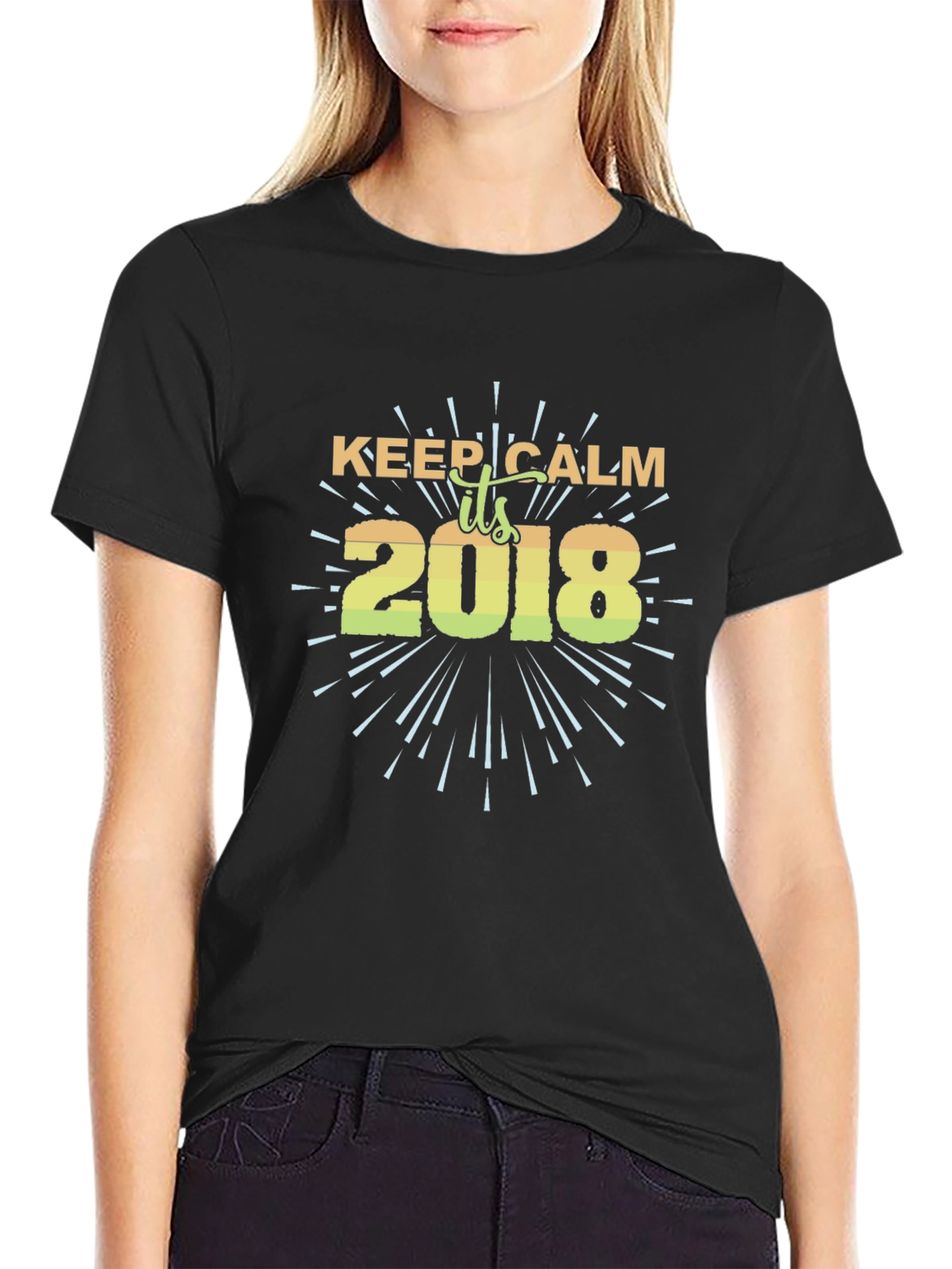 Keep Calm 2018 Black T-Shirt