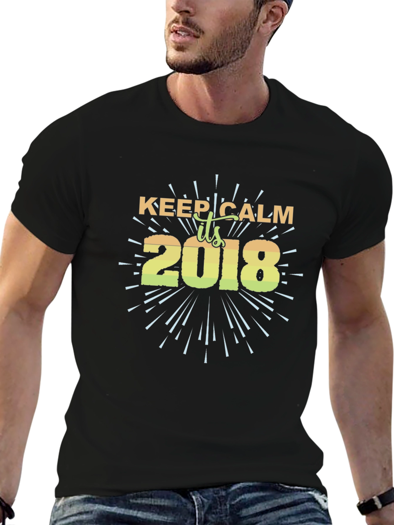 Keep Calm 2018 Black T-Shirt