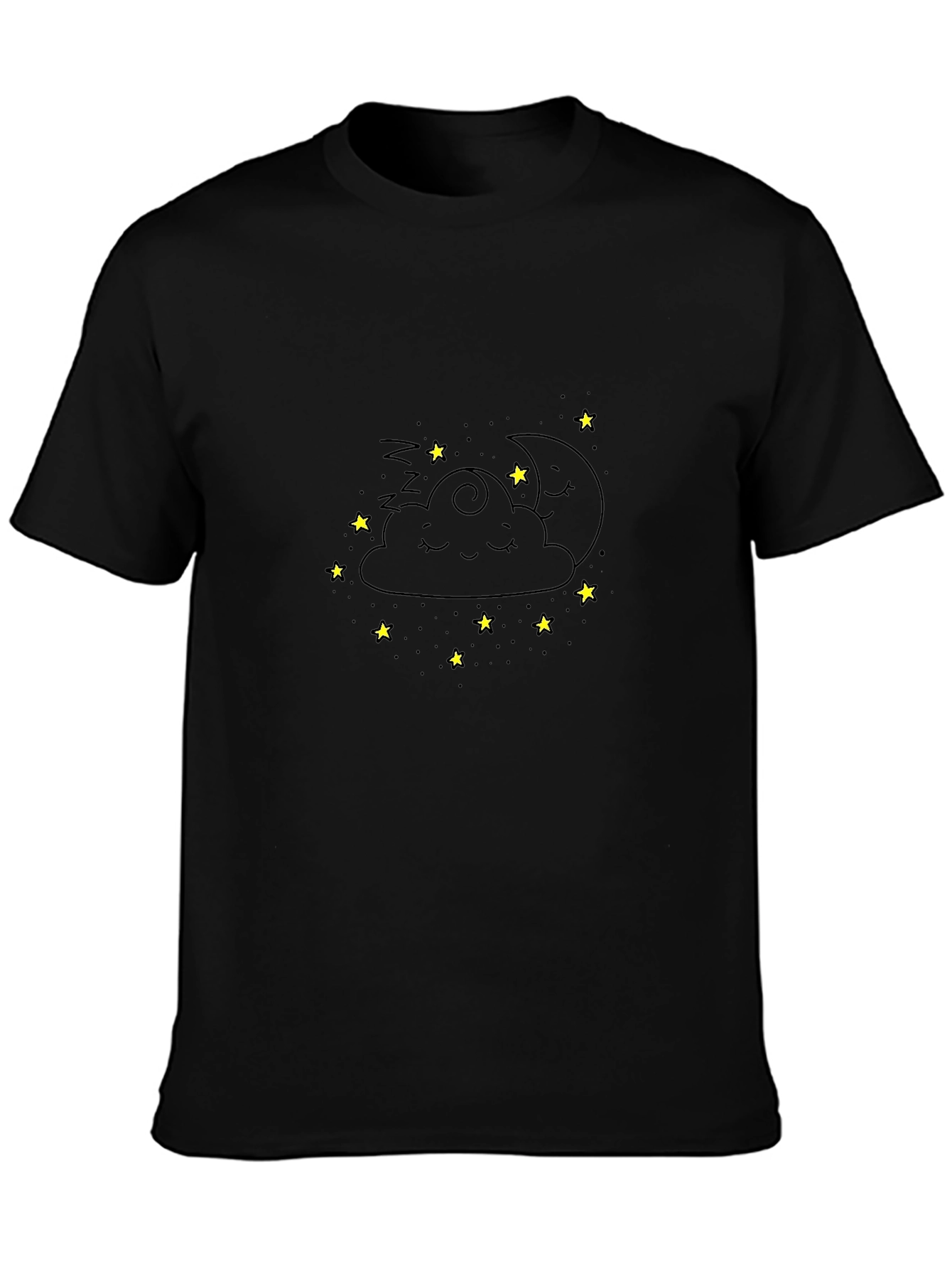 Dreamy Cloud Graphic Tee - Cute Sleepy Design