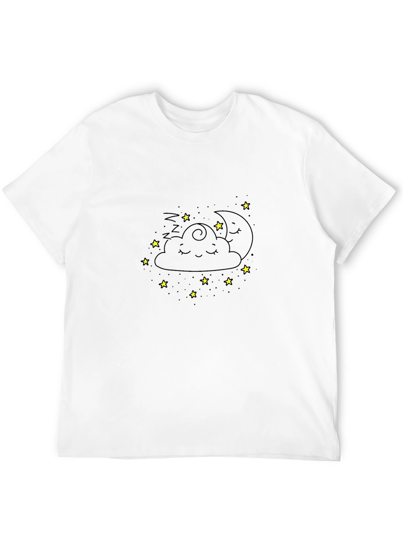 Dreamy Cloud Graphic Tee - Cute Sleepy Design
