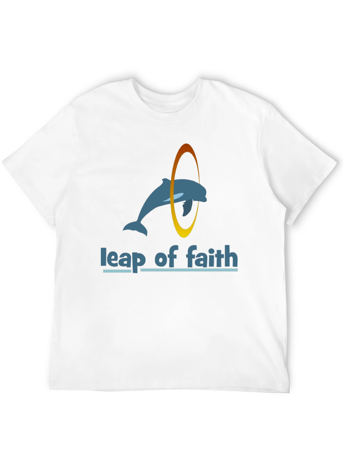 Leap of Faith Dolphin Black T-Shirt