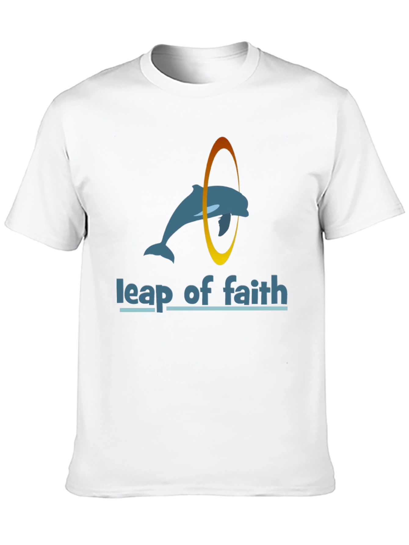 Leap of Faith Dolphin Black T-Shirt