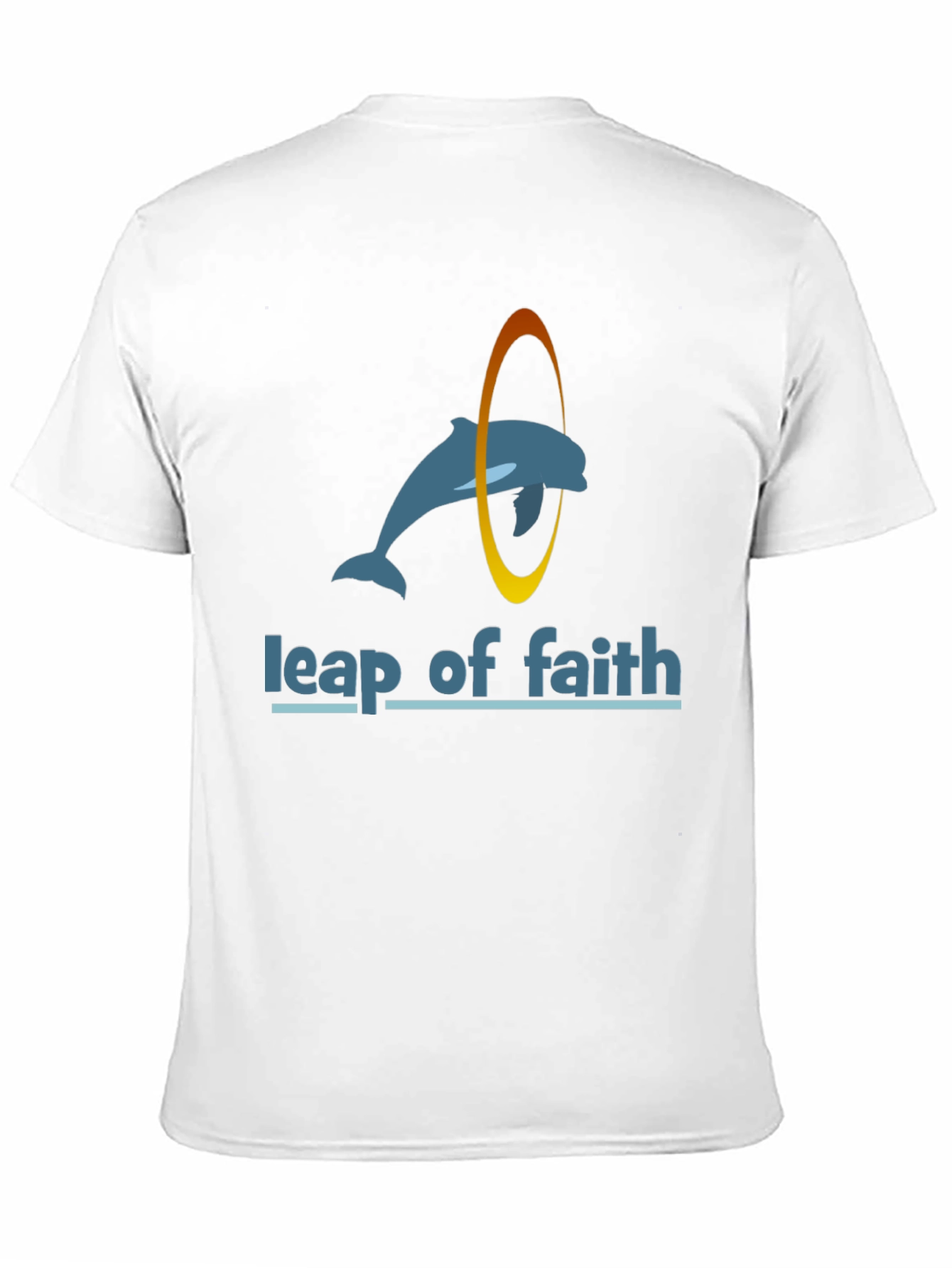Leap of Faith Dolphin Black T-Shirt