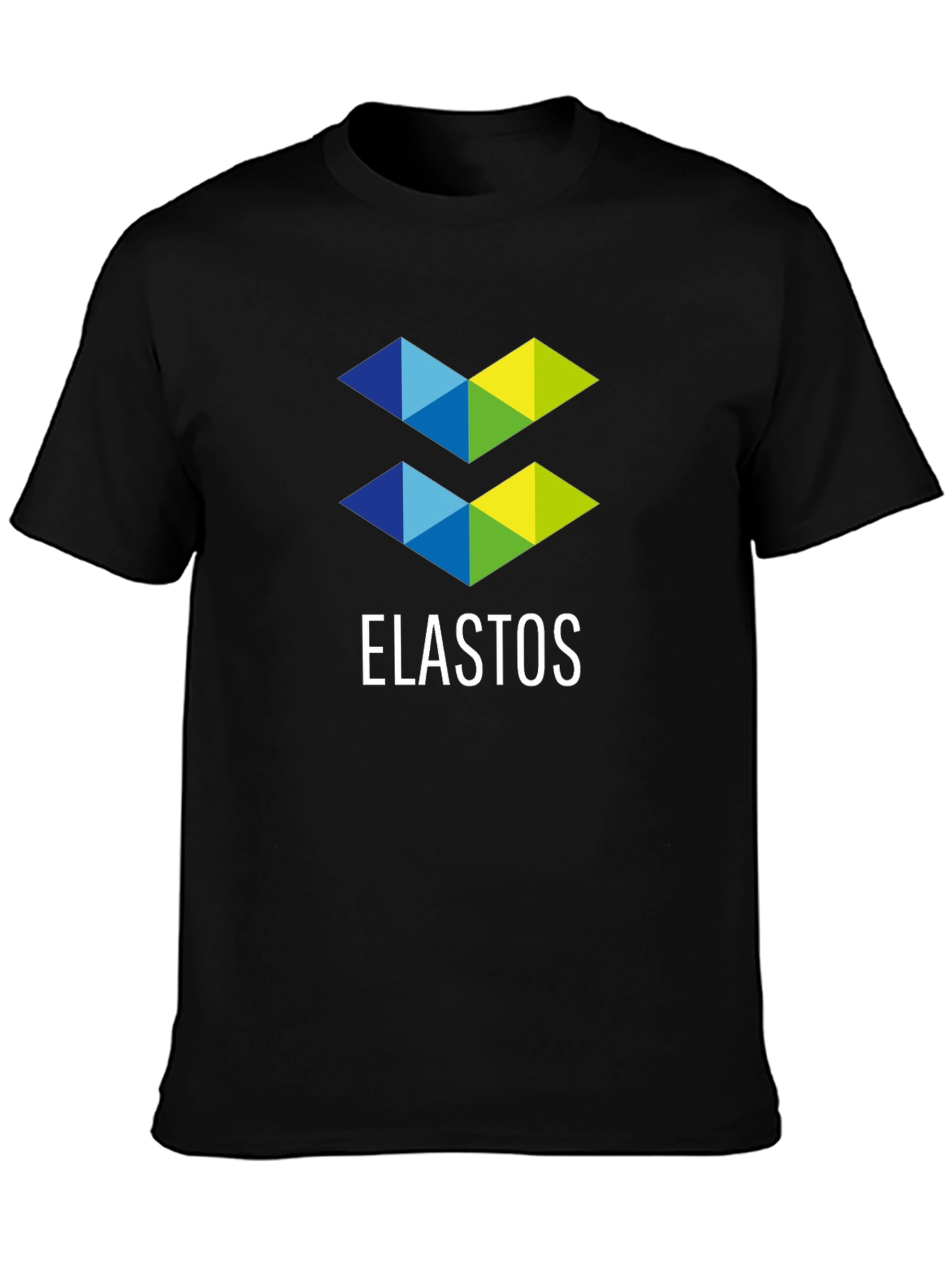 Elastos Logo Graphic T-Shirt - Black Casual Tee