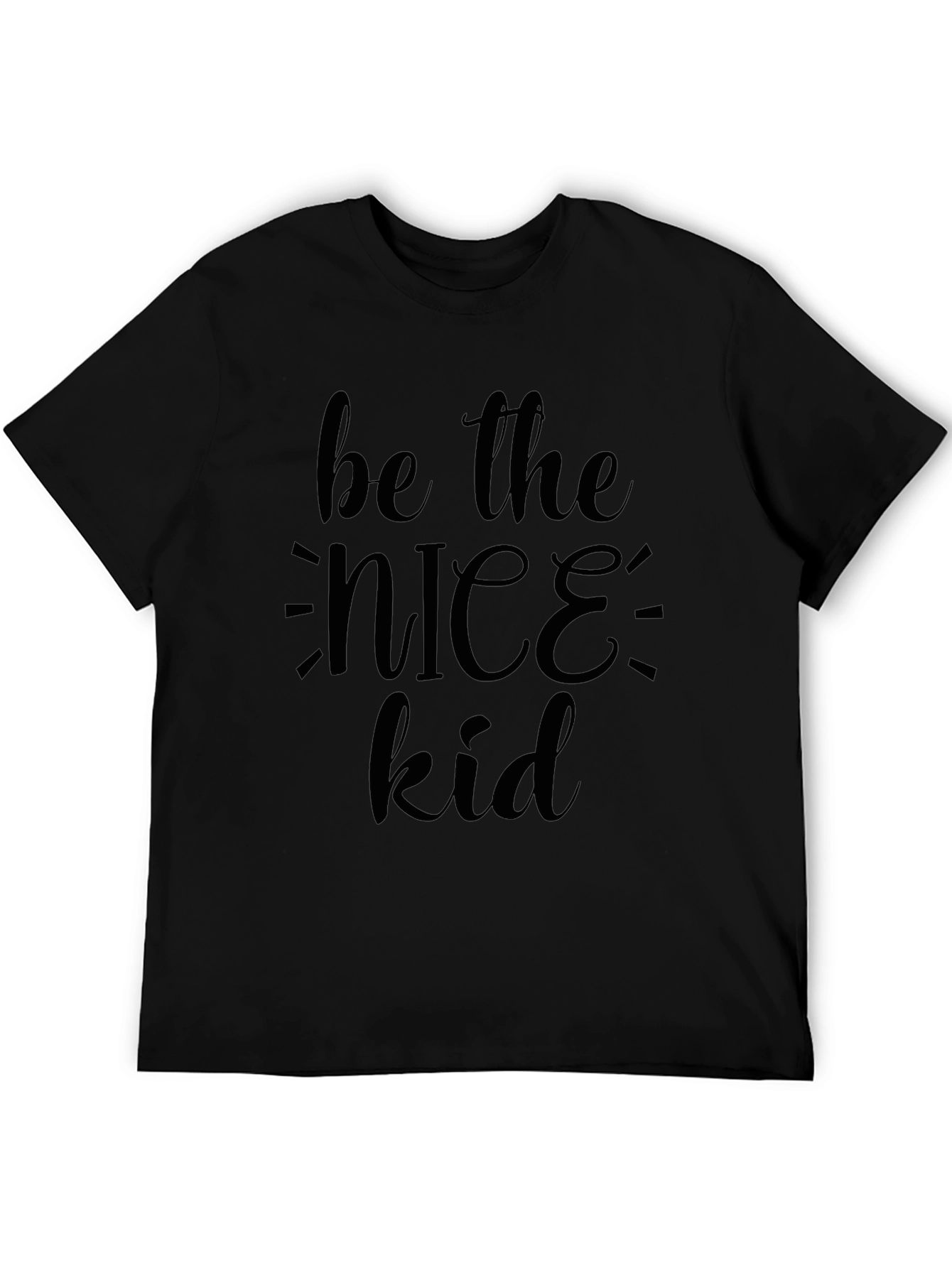 Be the Nice Kid Black Graphic Tee
