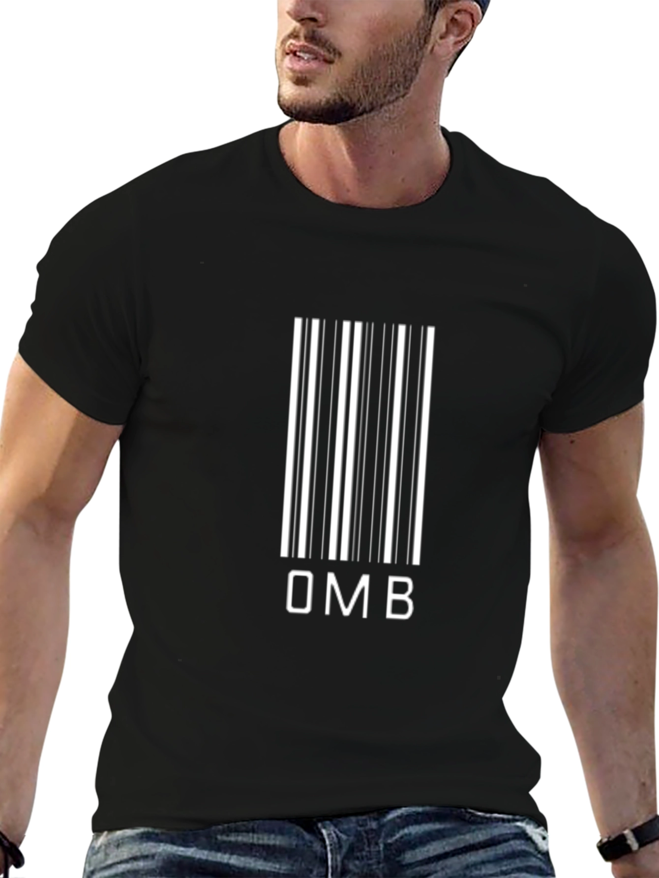 OMB Barcode T-Shirt - Modern Graphic Tee