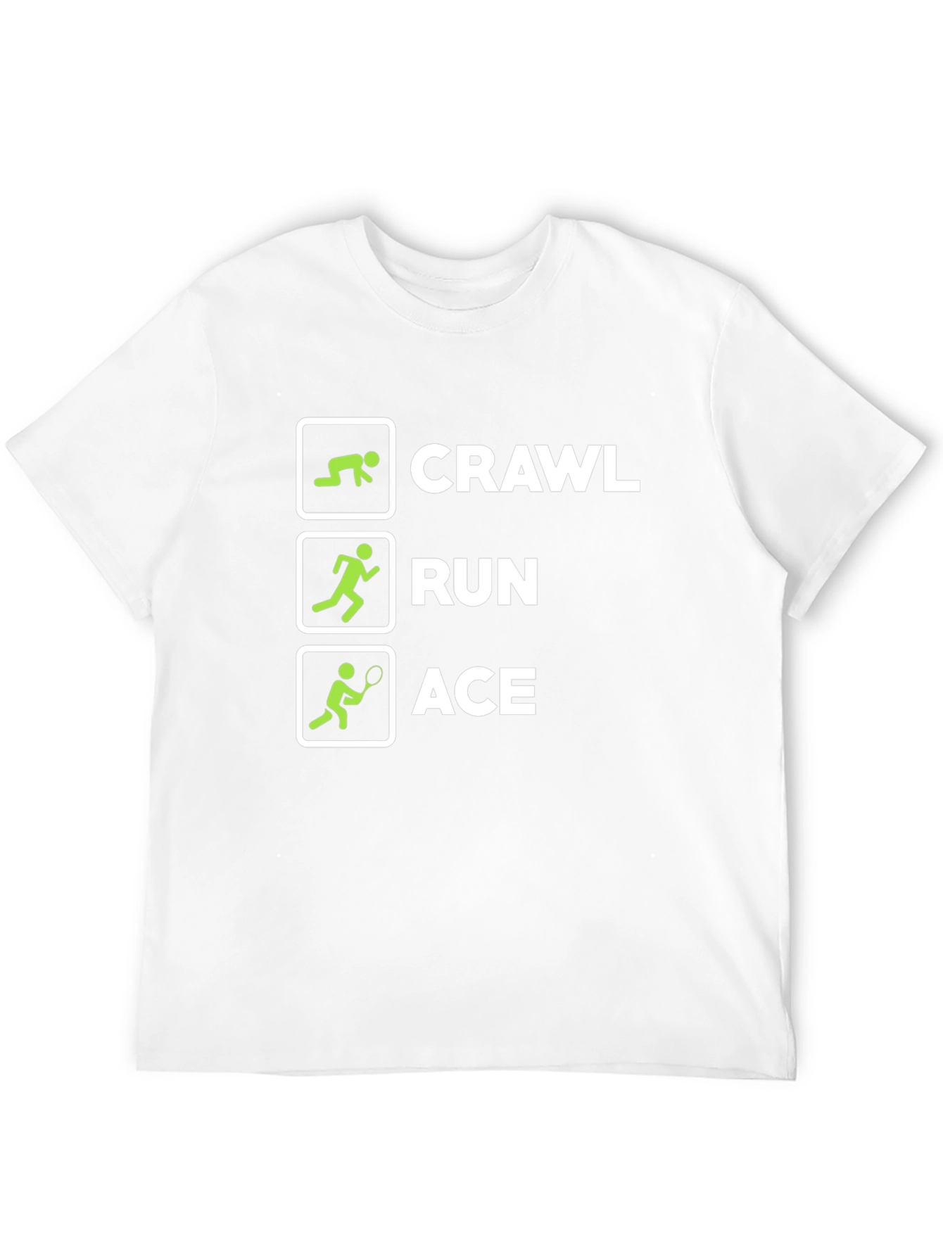 Crawl Run Ace T-Shirt Funny Athletic Tee
