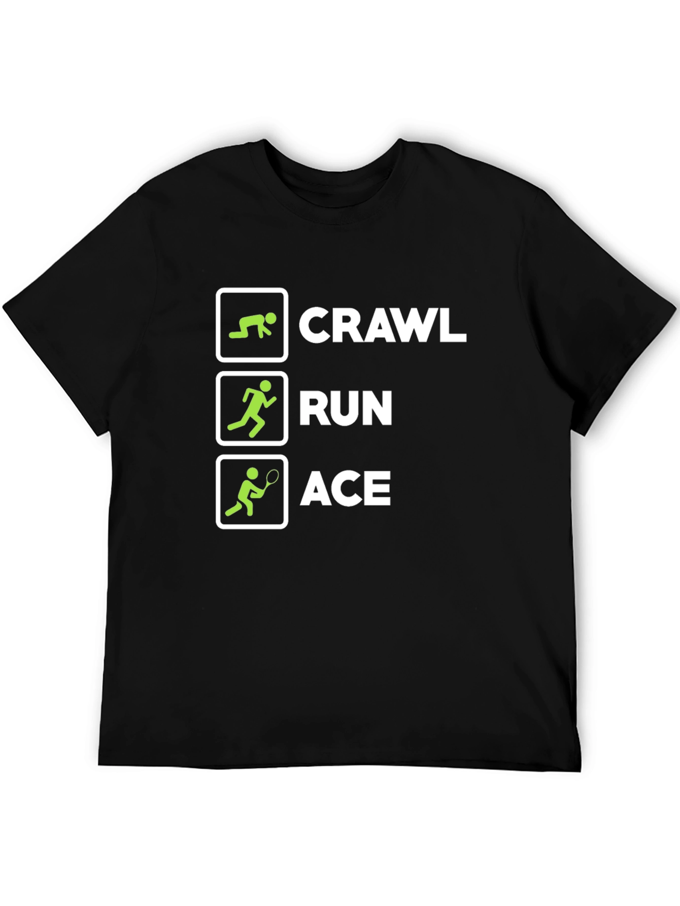 Crawl Run Ace T-Shirt Funny Athletic Tee