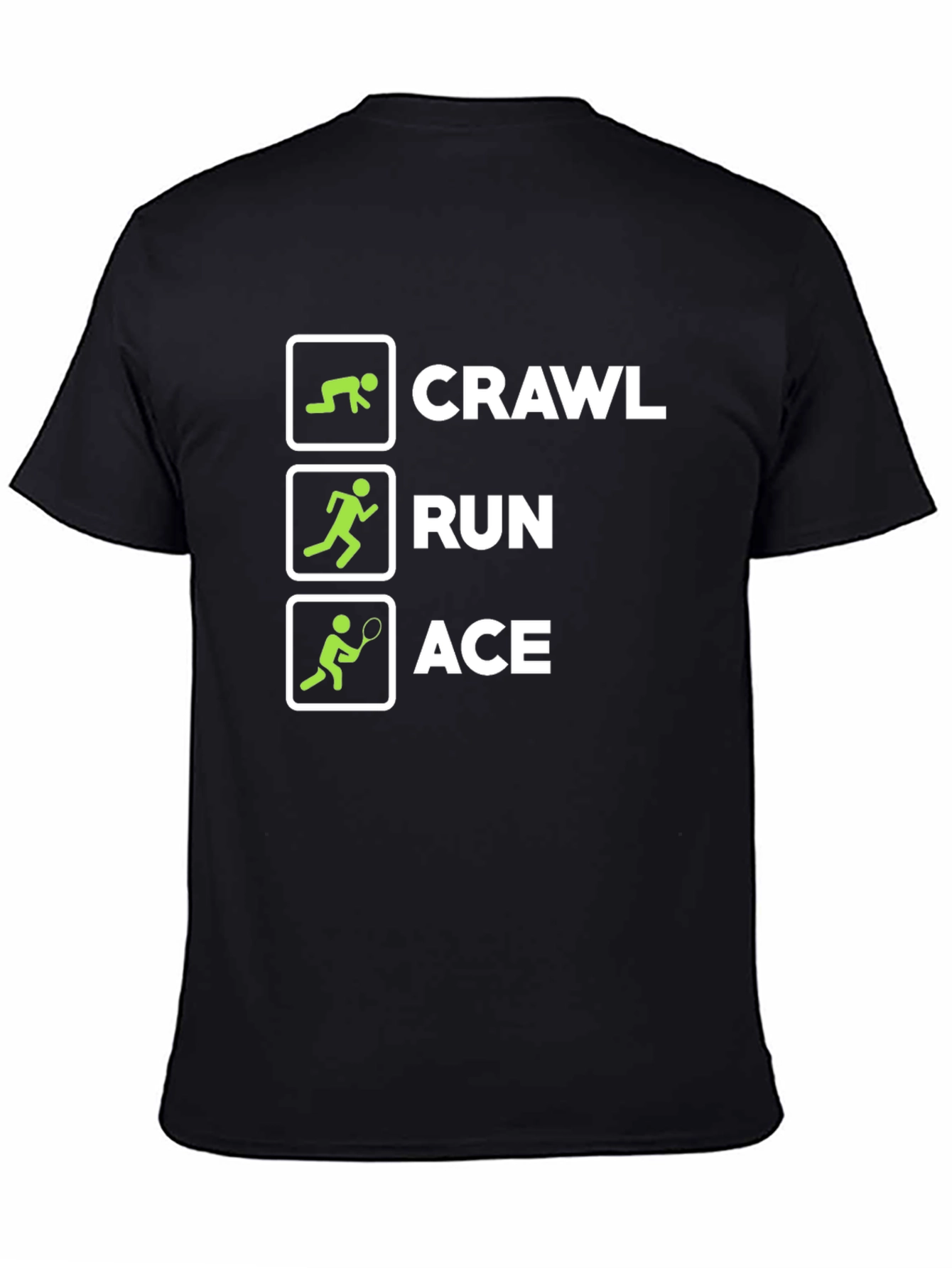 Crawl Run Ace T-Shirt Funny Athletic Tee