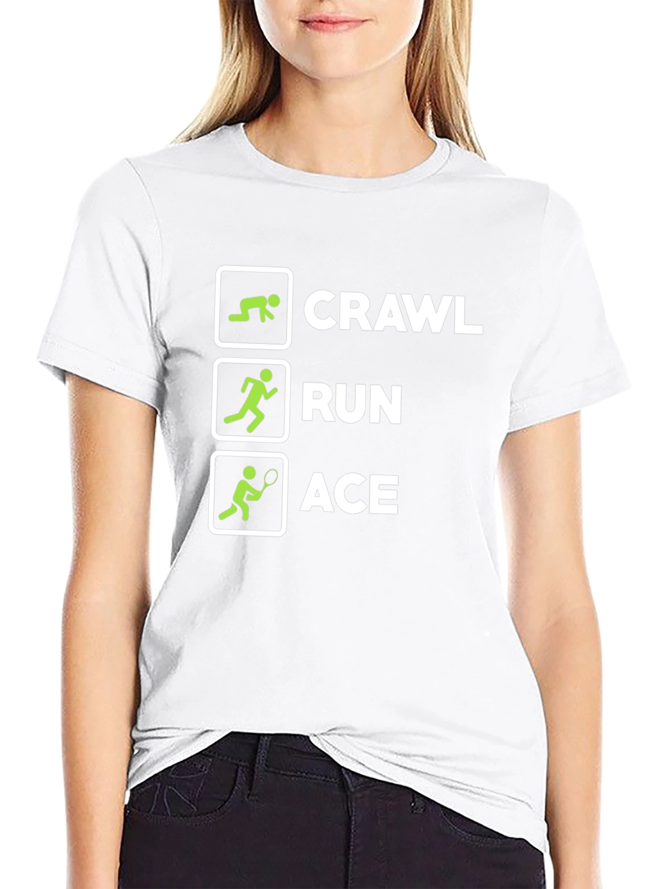 Crawl Run Ace T-Shirt Funny Athletic Tee