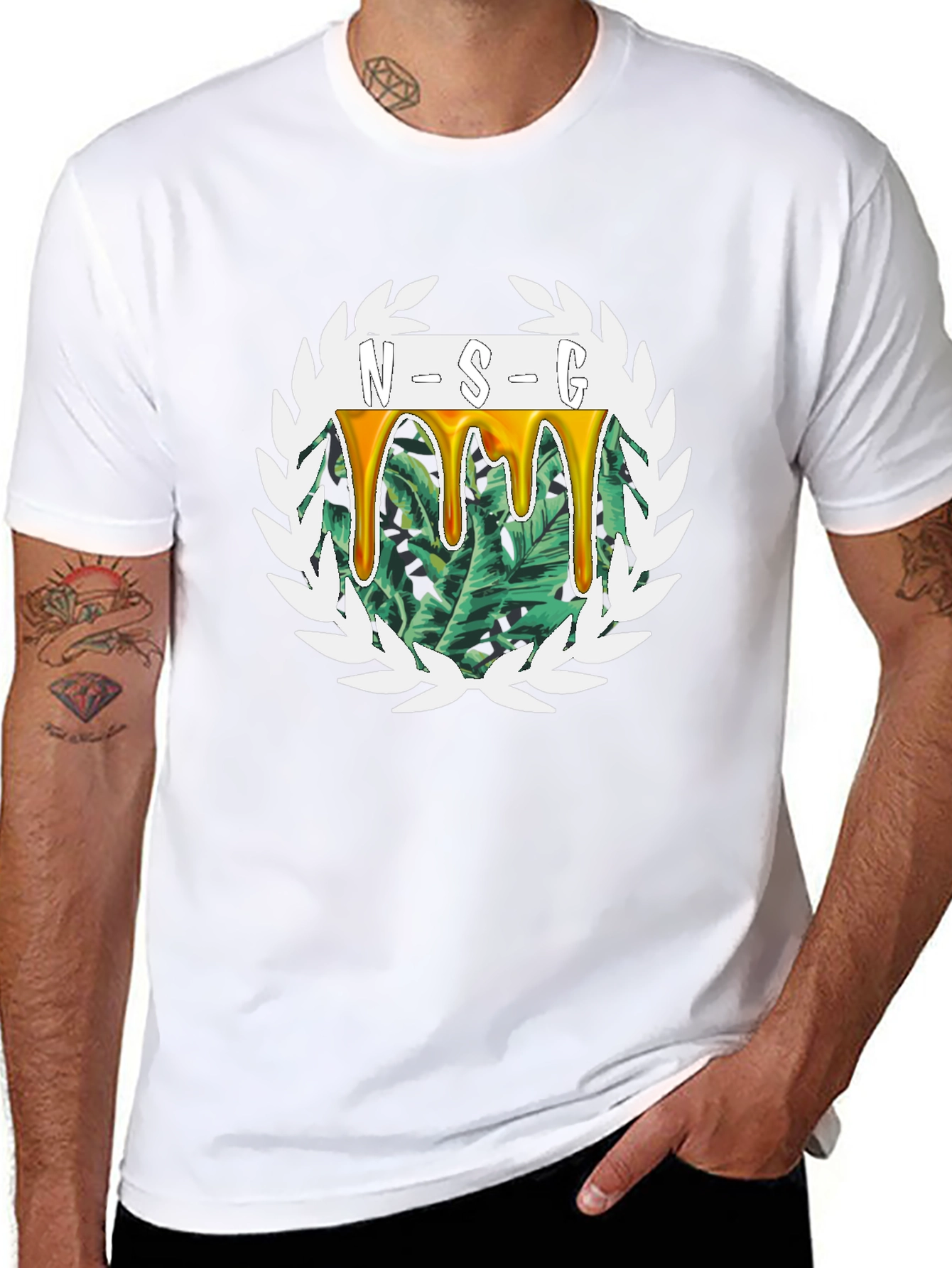 NSG Graphic Tee - Tropical Drip Design