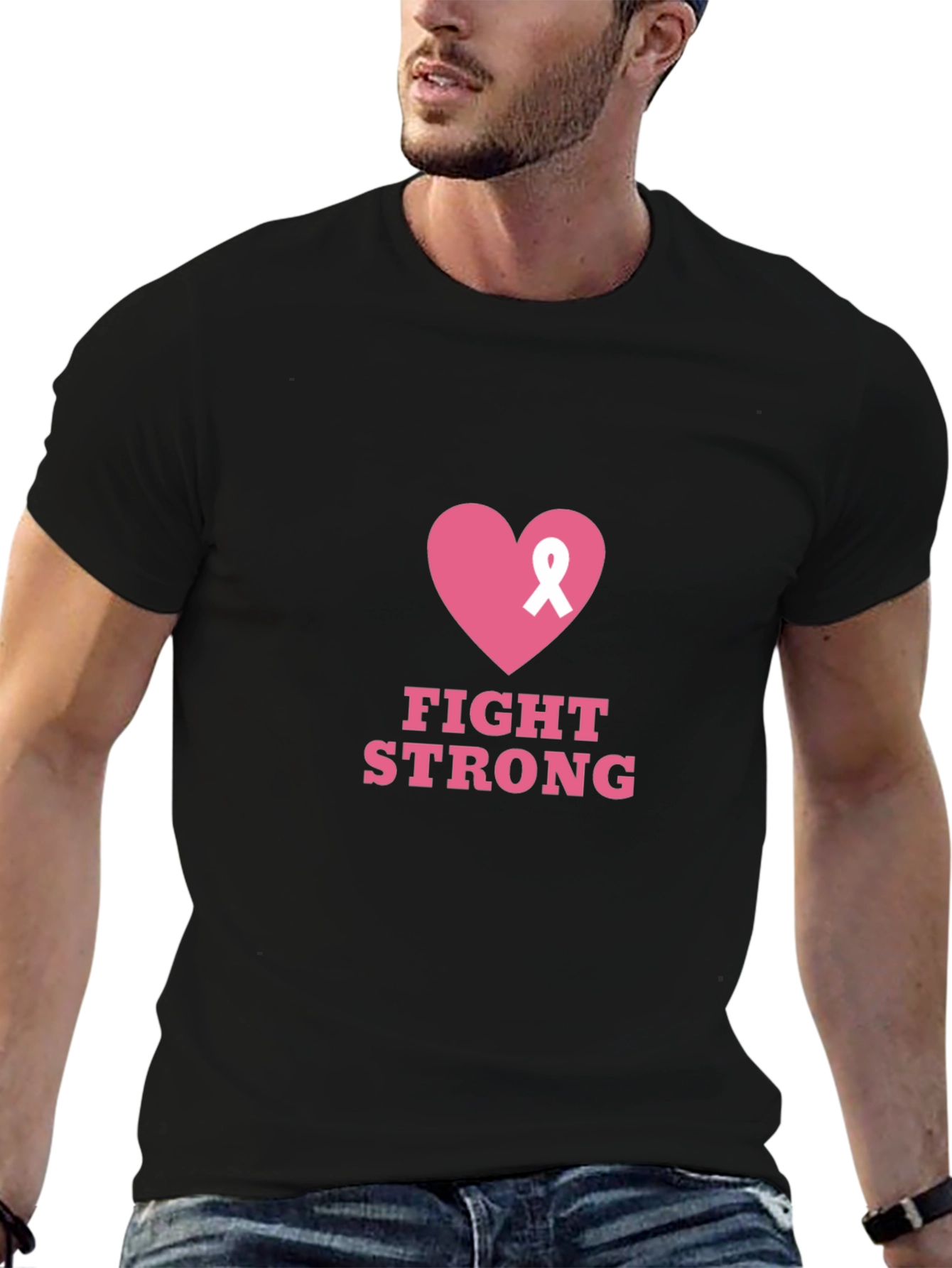 Fight Strong Breast Cancer Awareness T-Shirt