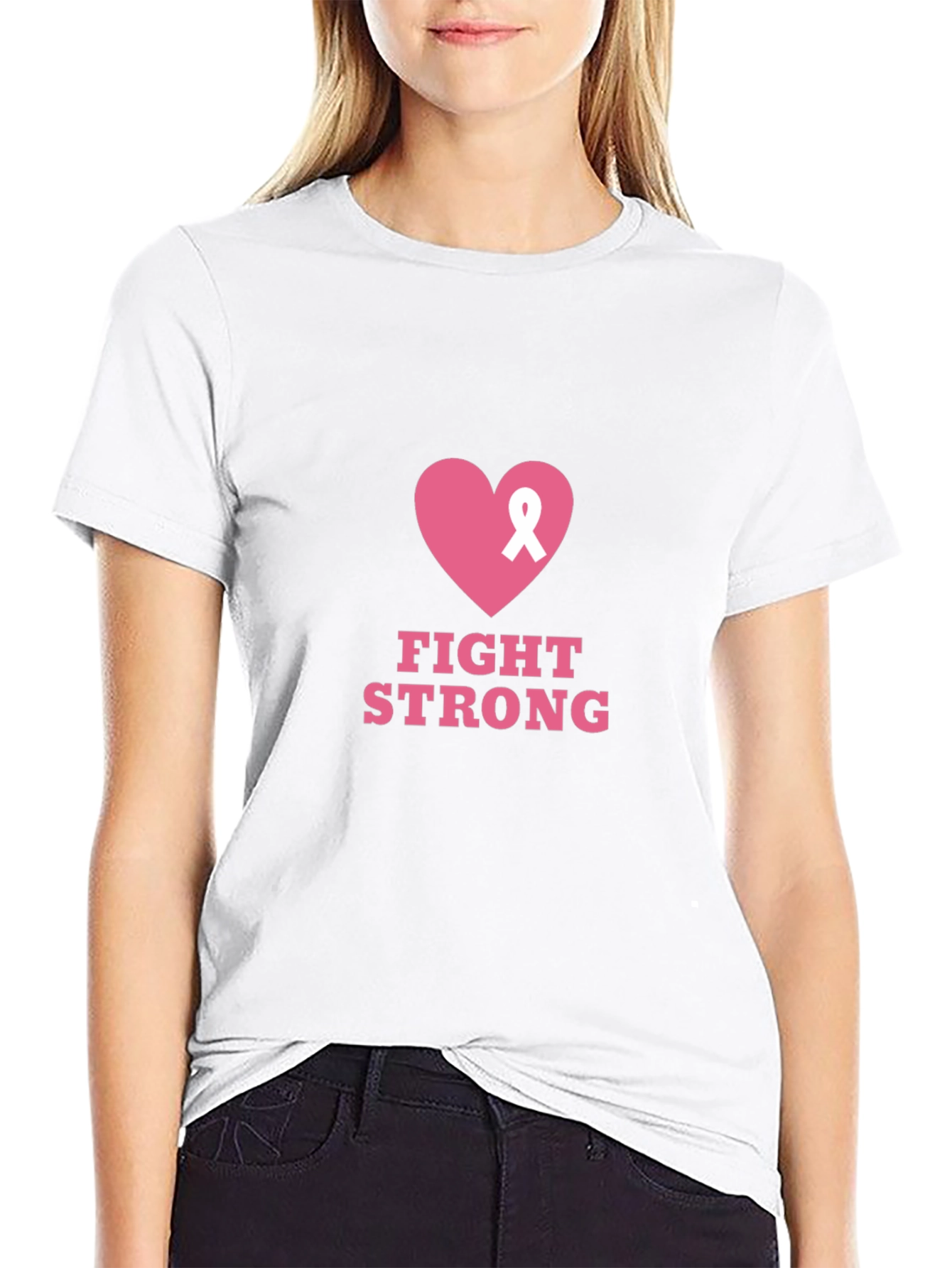 Fight Strong Breast Cancer Awareness T-Shirt