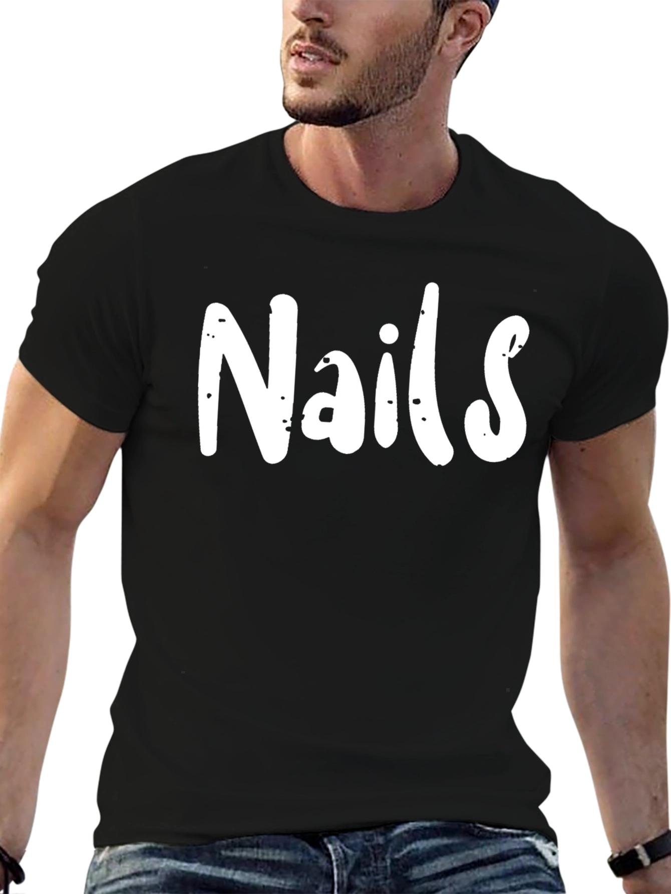 Nails Graphic Tee - Unisex Black T-Shirt