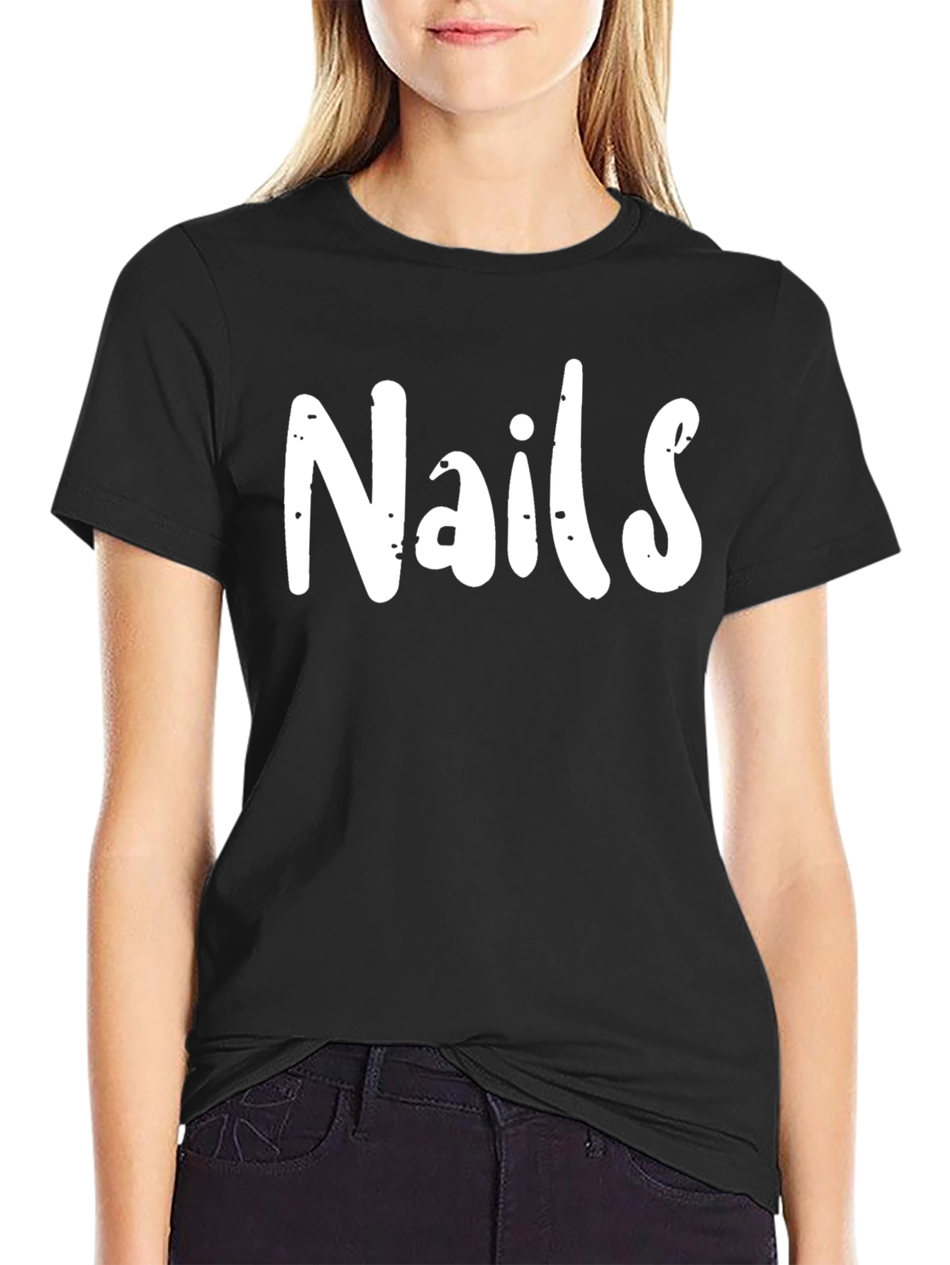 Nails Graphic Tee - Unisex Black T-Shirt