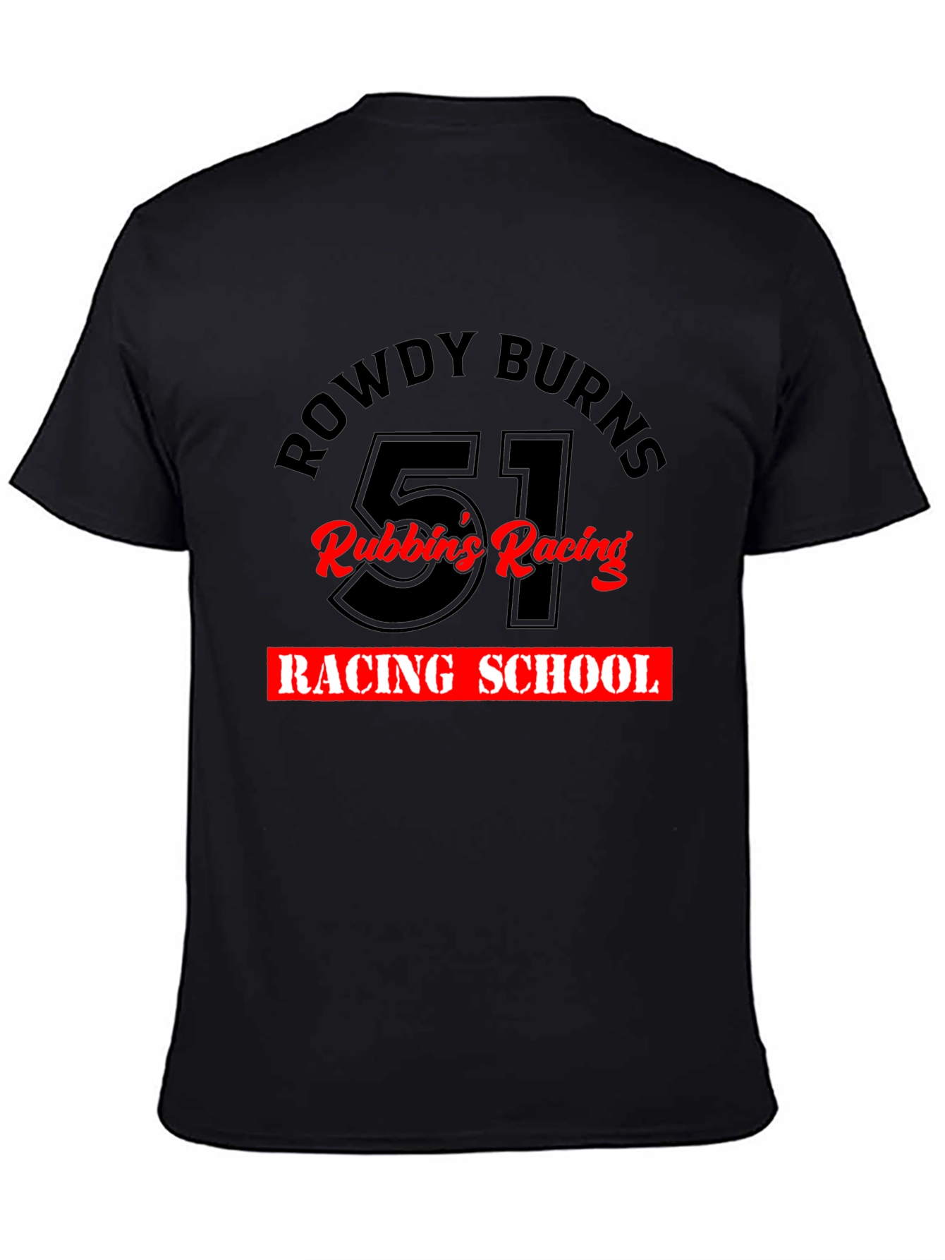 Rowdy Burns Racing School Black Tee